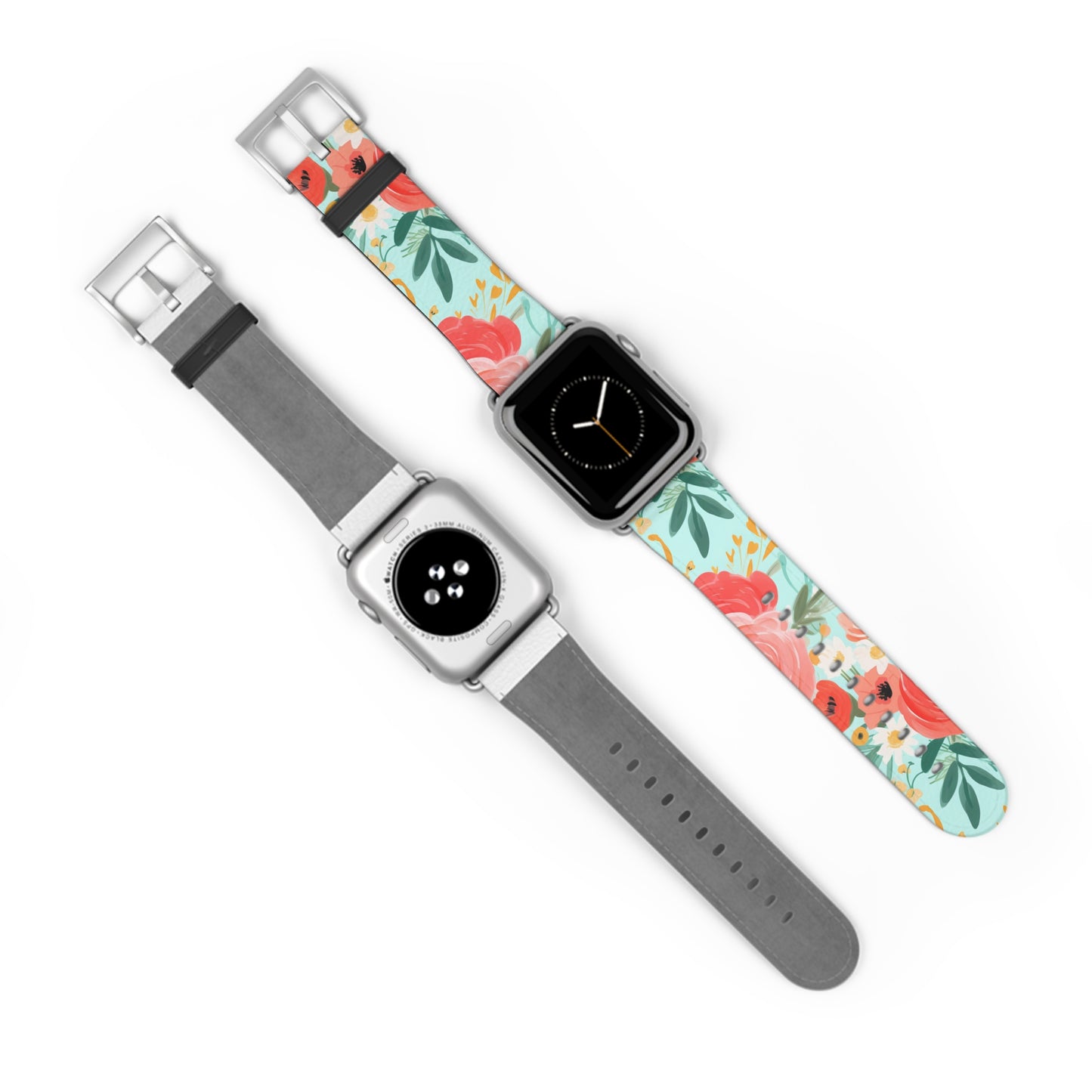 Coral Floral Watch Band