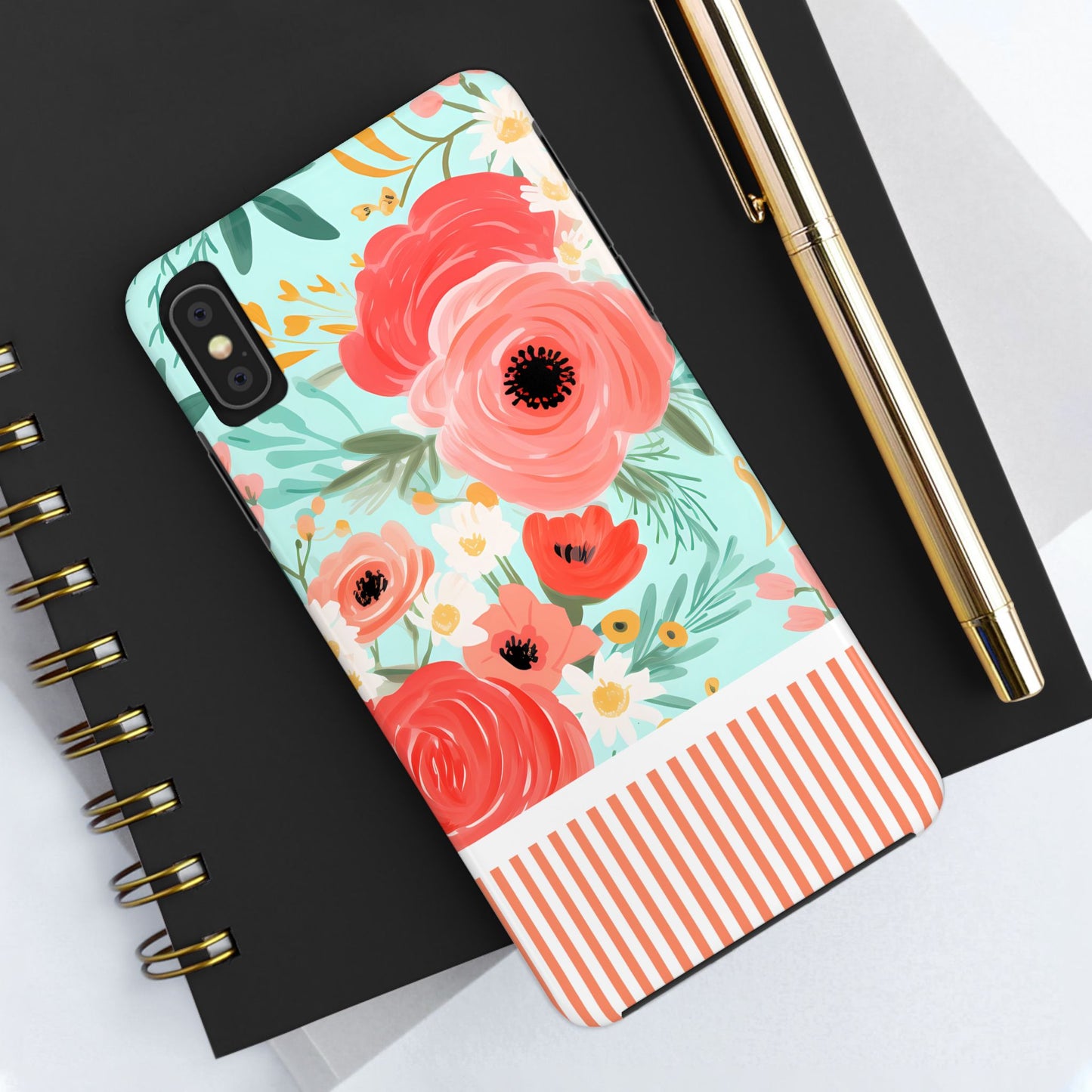 Coral FloralTough Phone Case