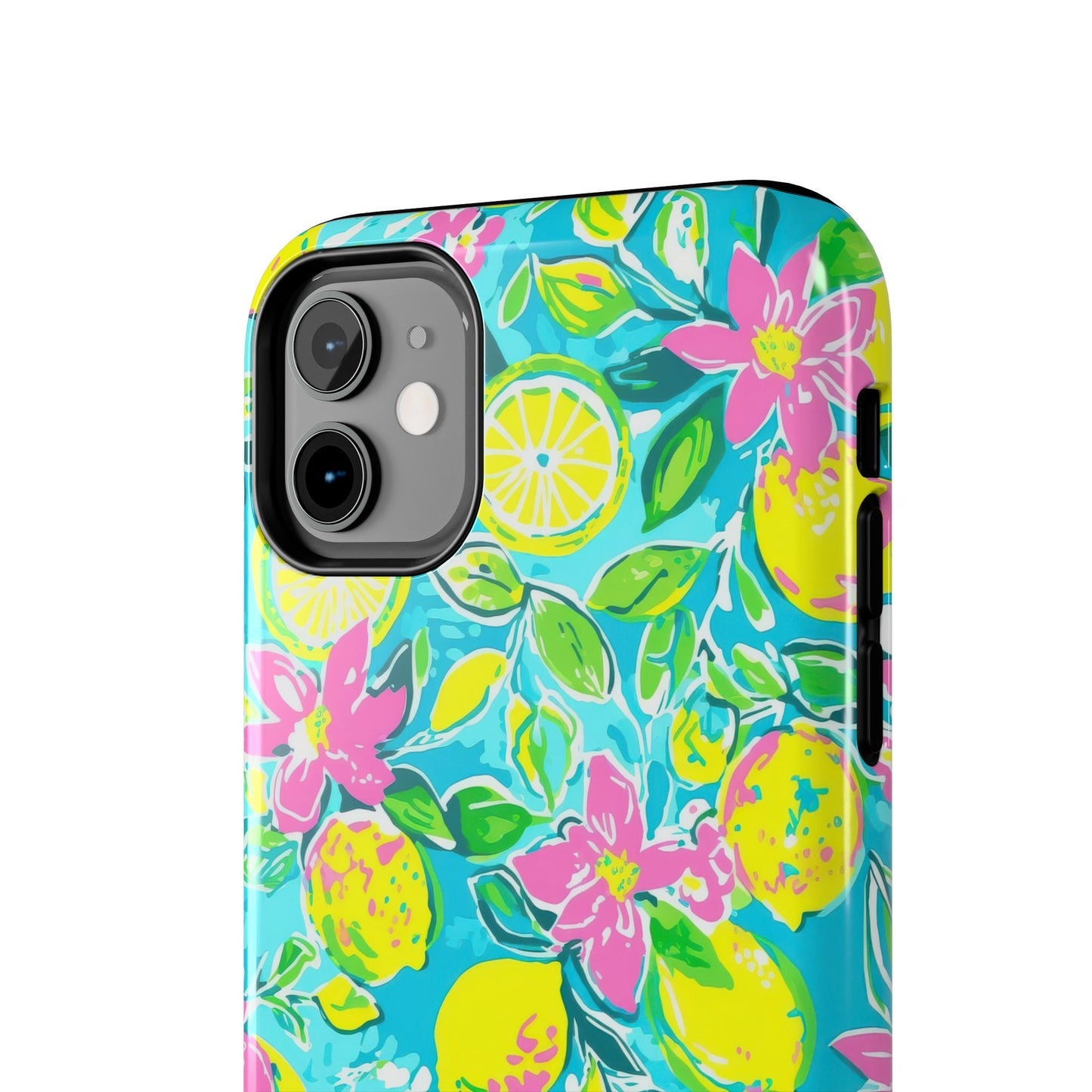 Lemon Floral Tough Phone Case
