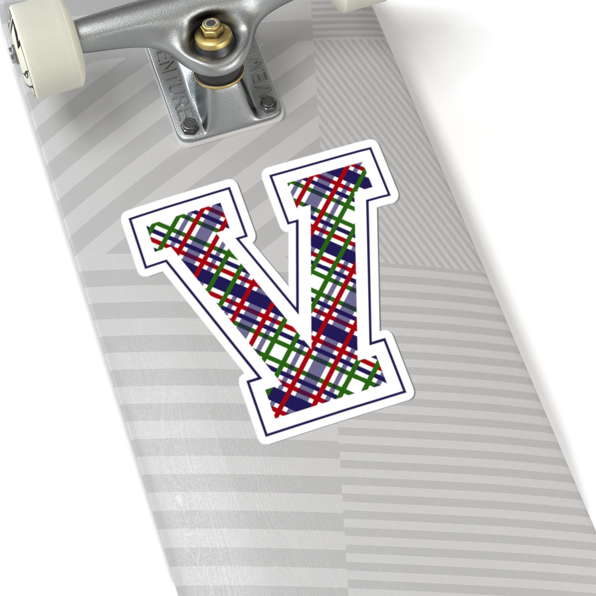 Equestrian Letter V Kiss Cut Sticker
