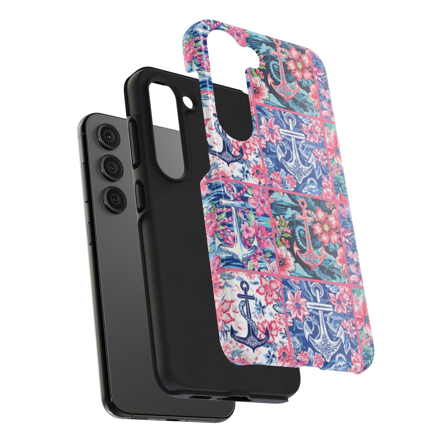 Floral Anchors Tough Phone Case