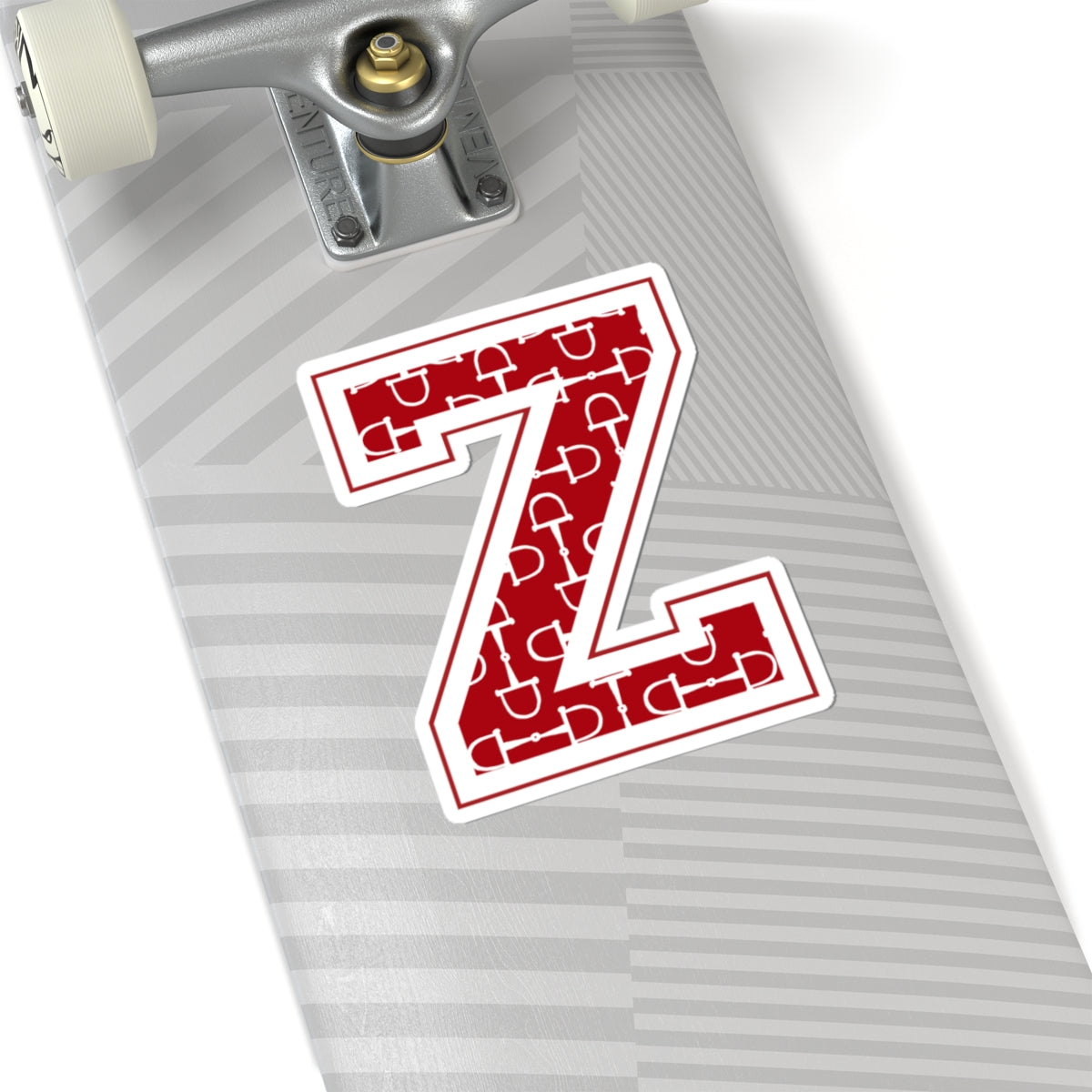 Equestrian Letter Z Kiss Cut Sticker