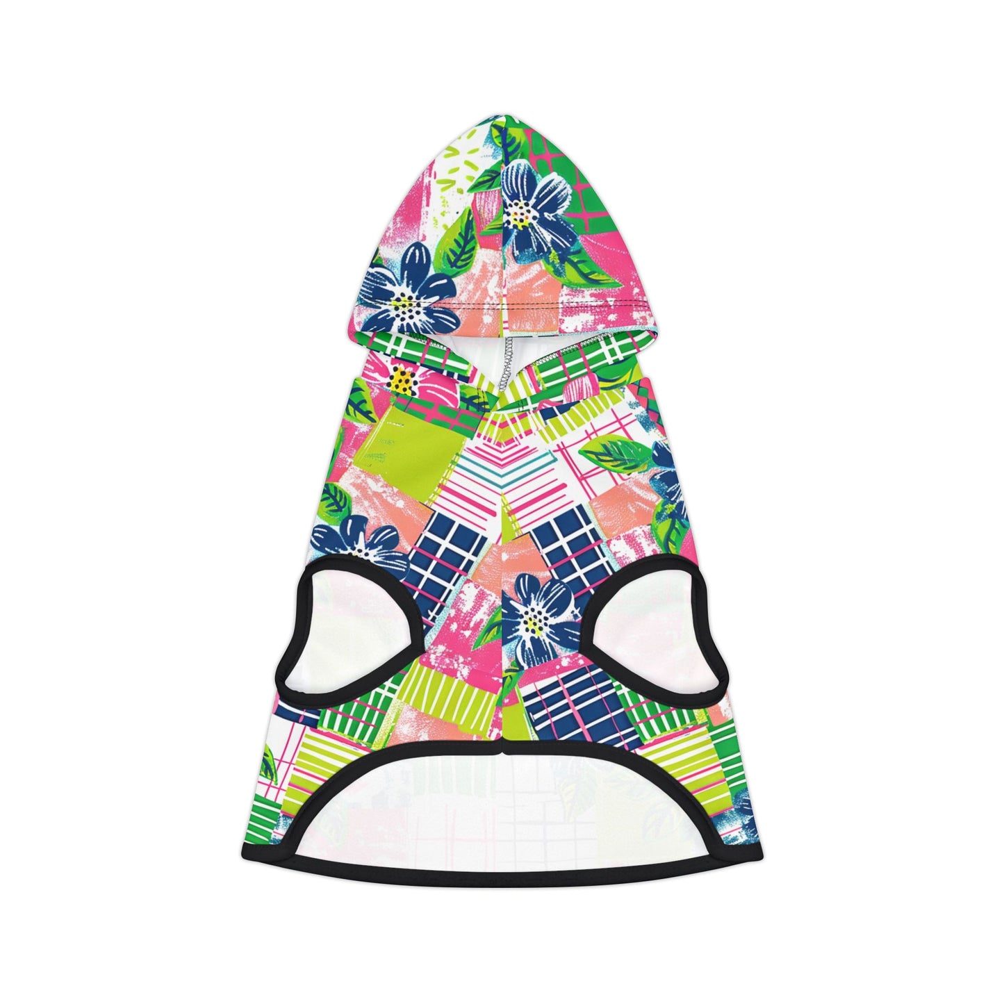 Tropical Madras Pet Hoodie