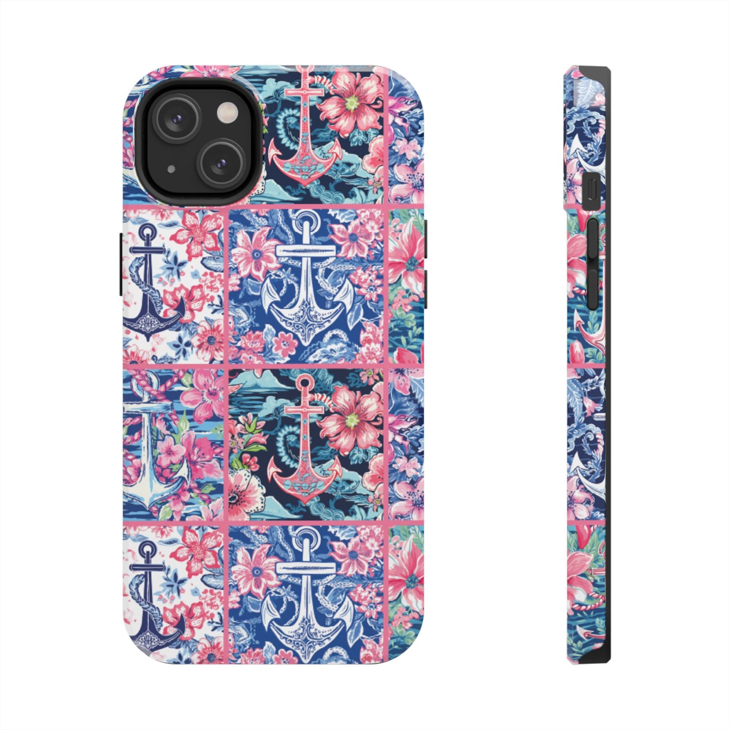 Floral Anchors Tough Phone Case