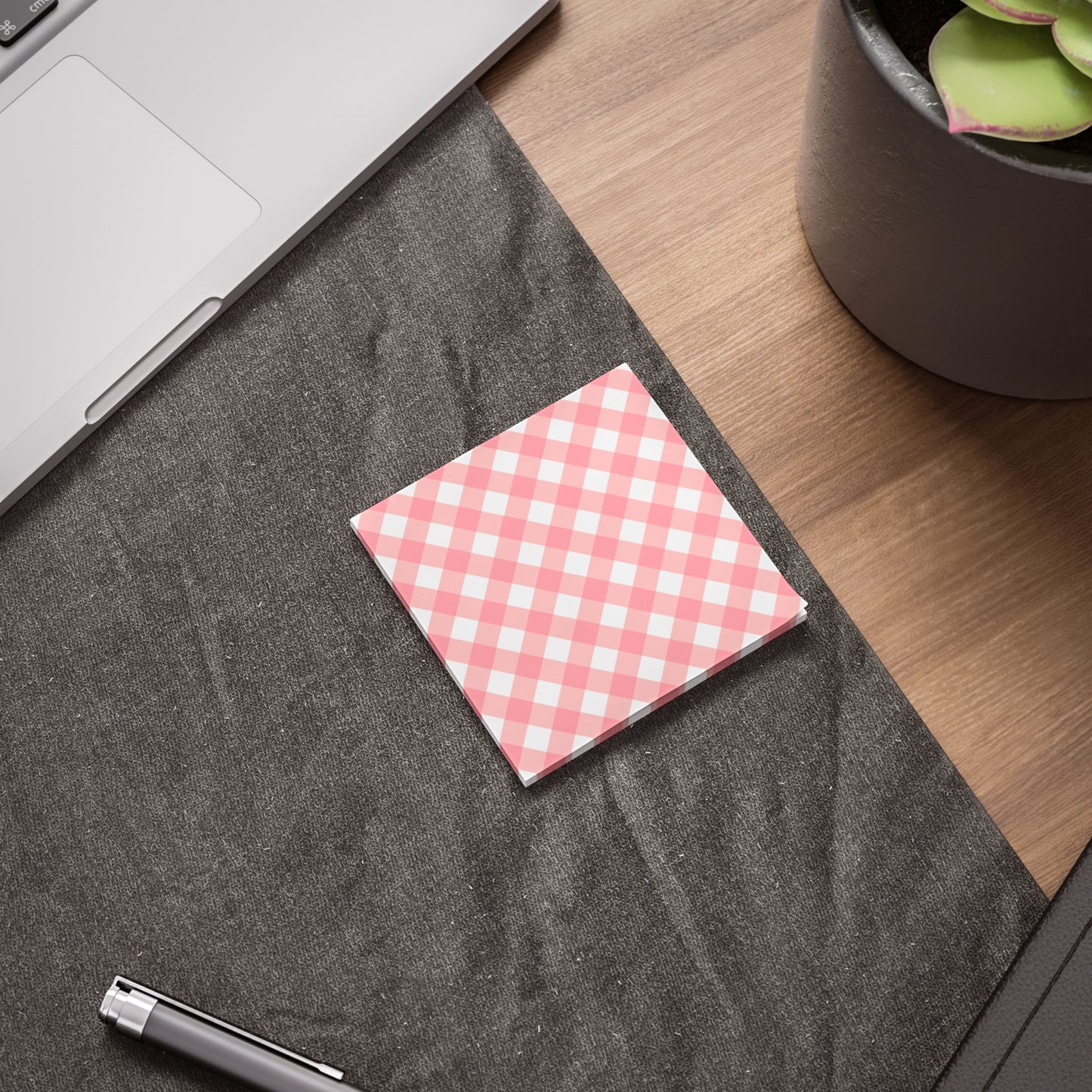 Preppy Peach Gingham Key Post-it® Note Pads