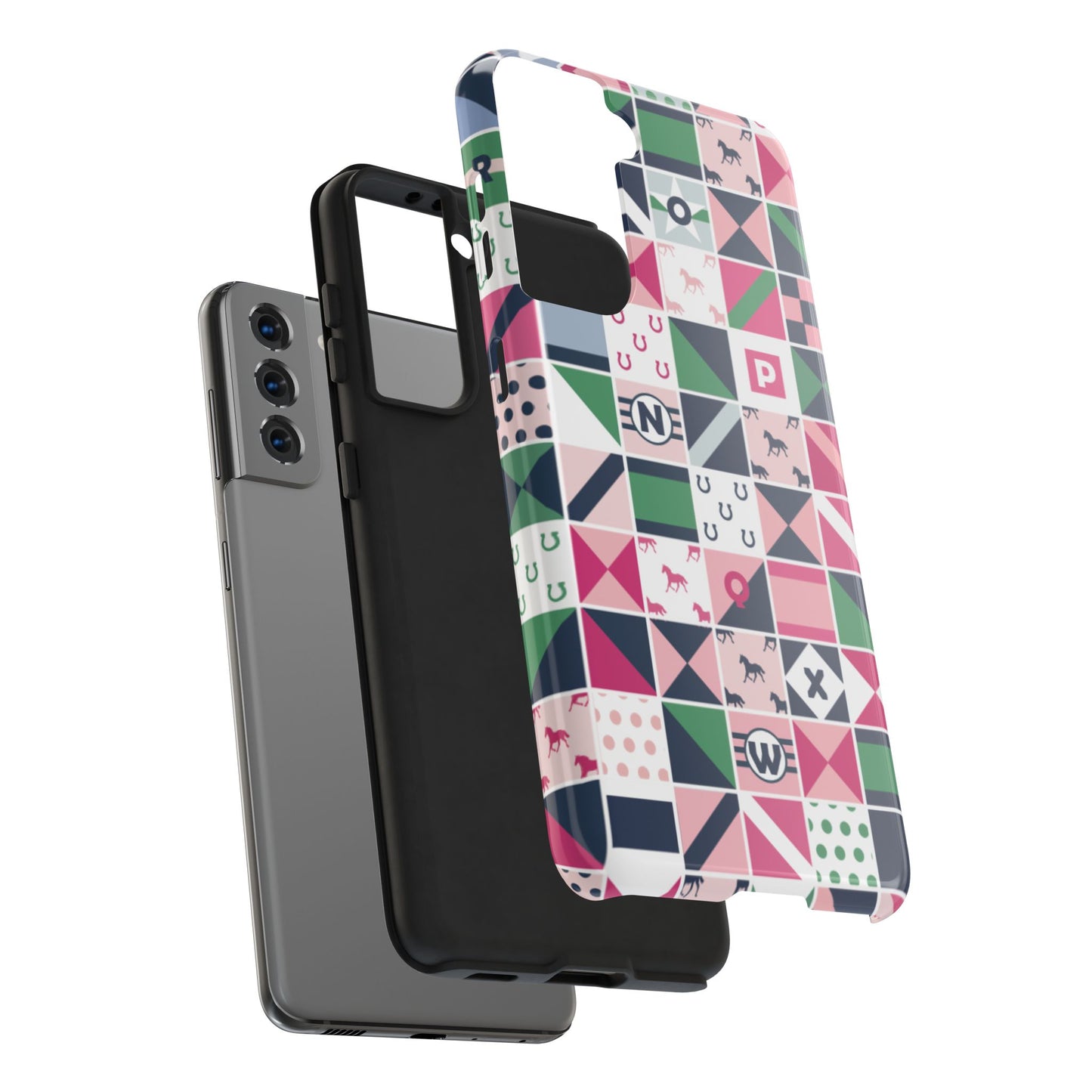 Equestrian Patchwork Tough Phone Case
