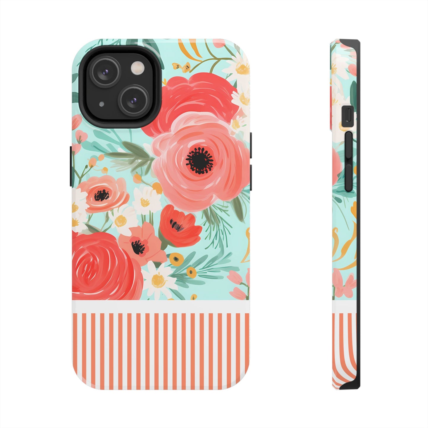 Coral FloralTough Phone Case