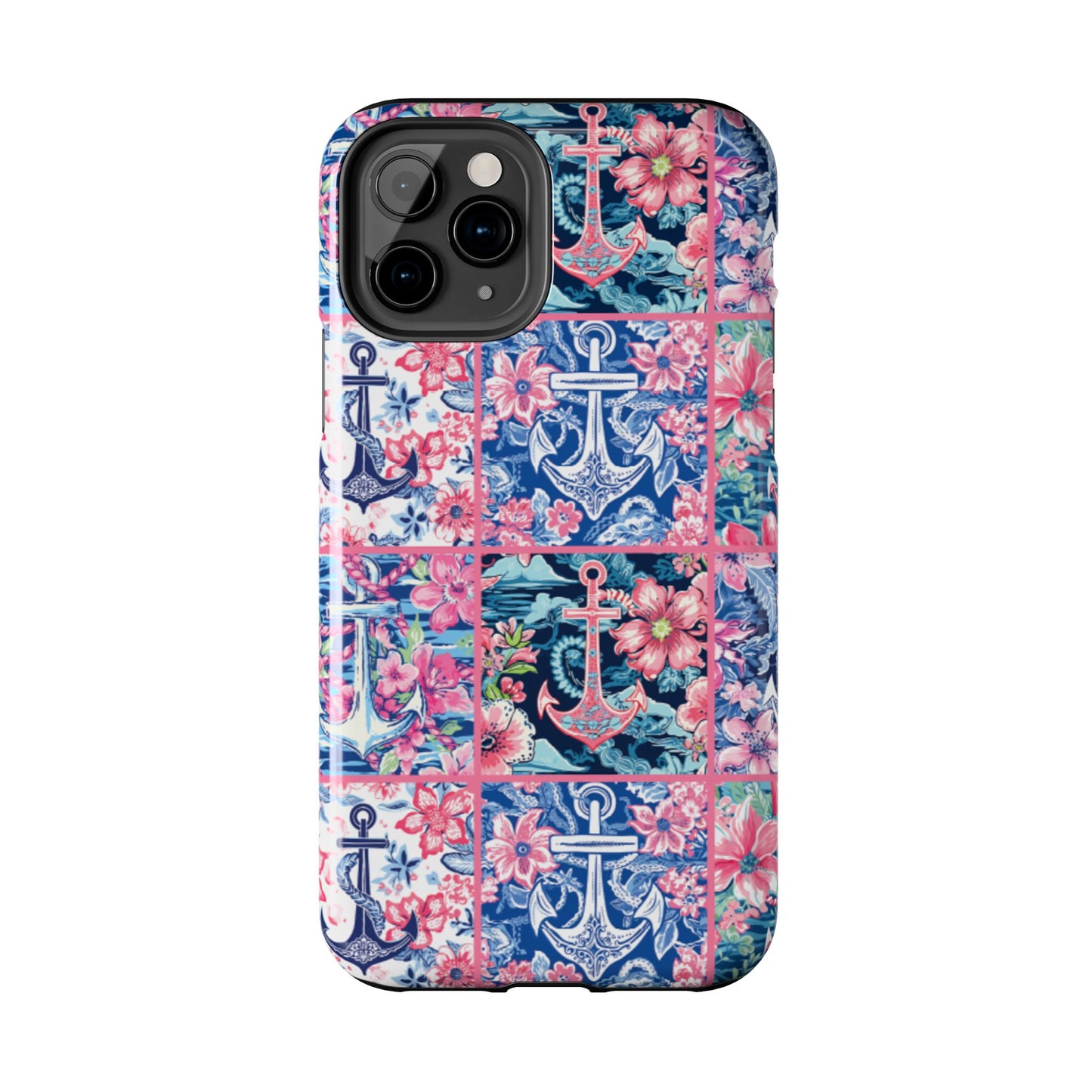 Floral Anchors Tough Phone Case