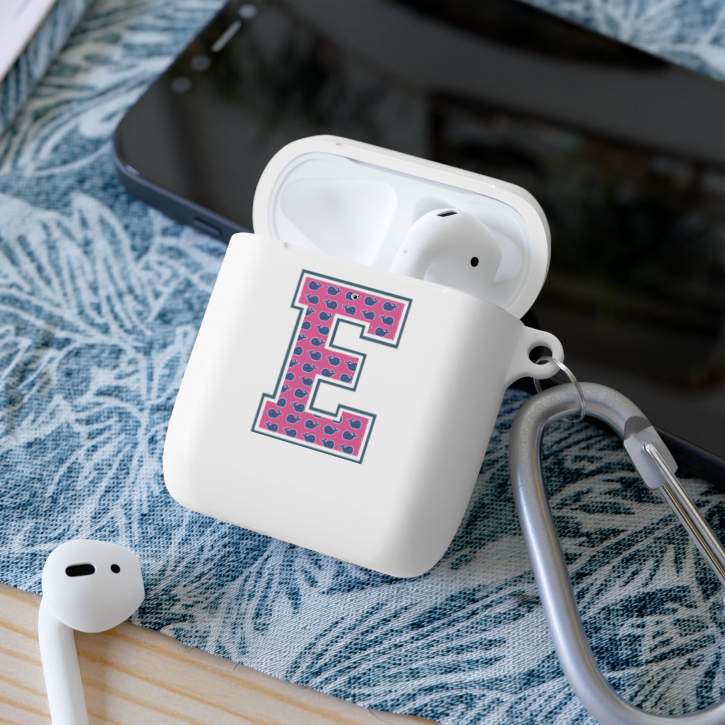 Preppy Letter E AirPods Case Cover