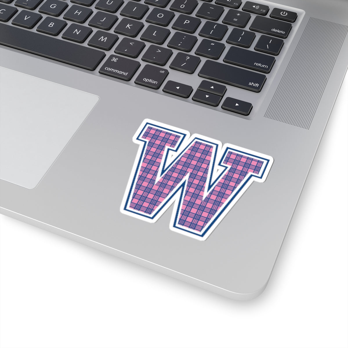Preppy Letter W Kiss Cut Sticker