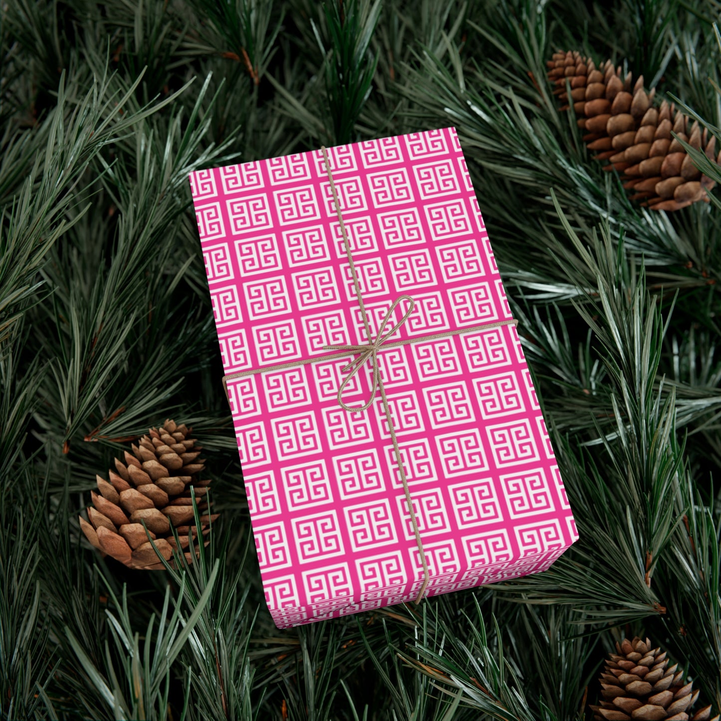 Chinoiserie Fuchsia Pattern Gift Wrap