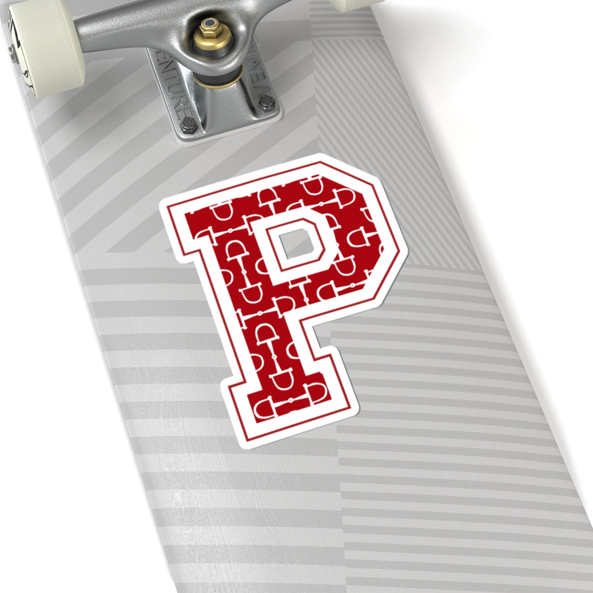 Equestrian Letter P Kiss Cut Sticker