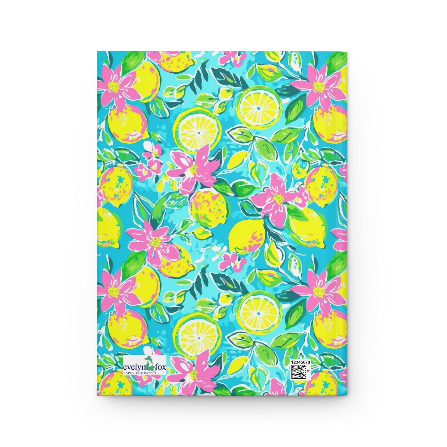 Lemon Floral Hardcover Journal
