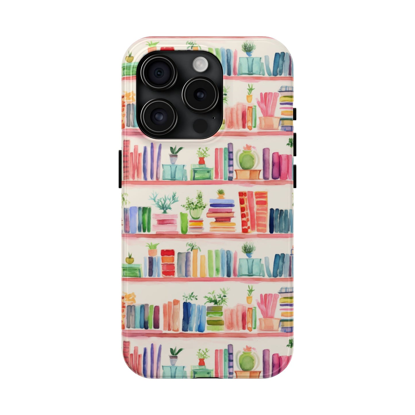 Colorful Bookshelf Tough Phone Cases