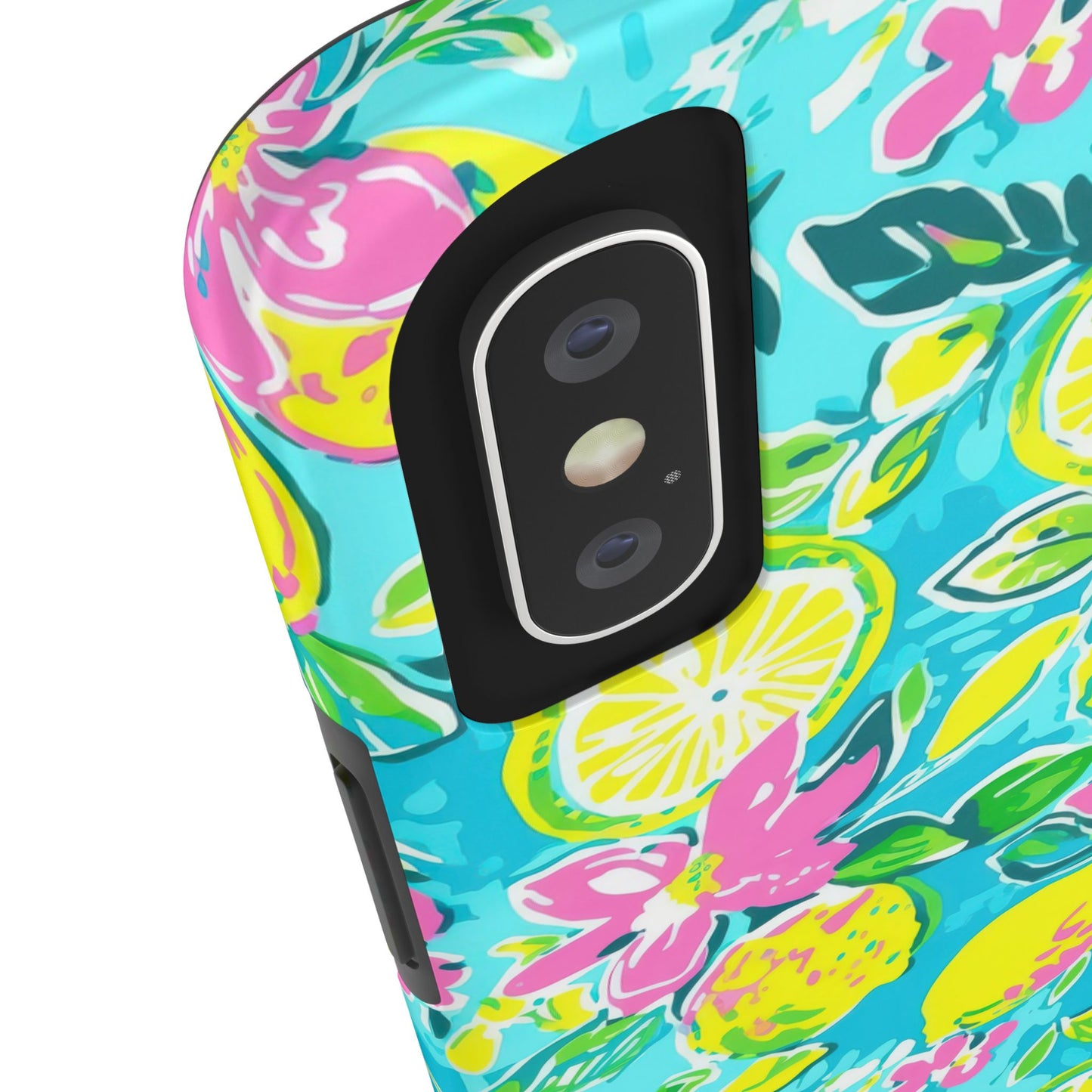 Lemon Floral Tough Phone Case