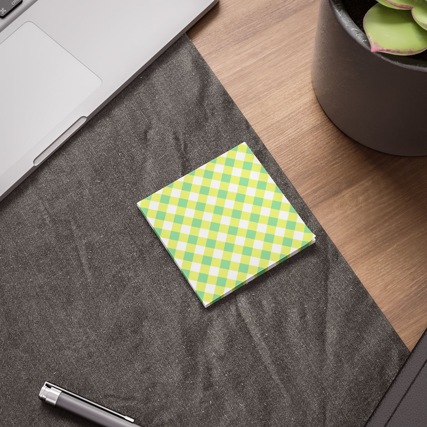 Preppy Green Gingham Post-it® Note Pads