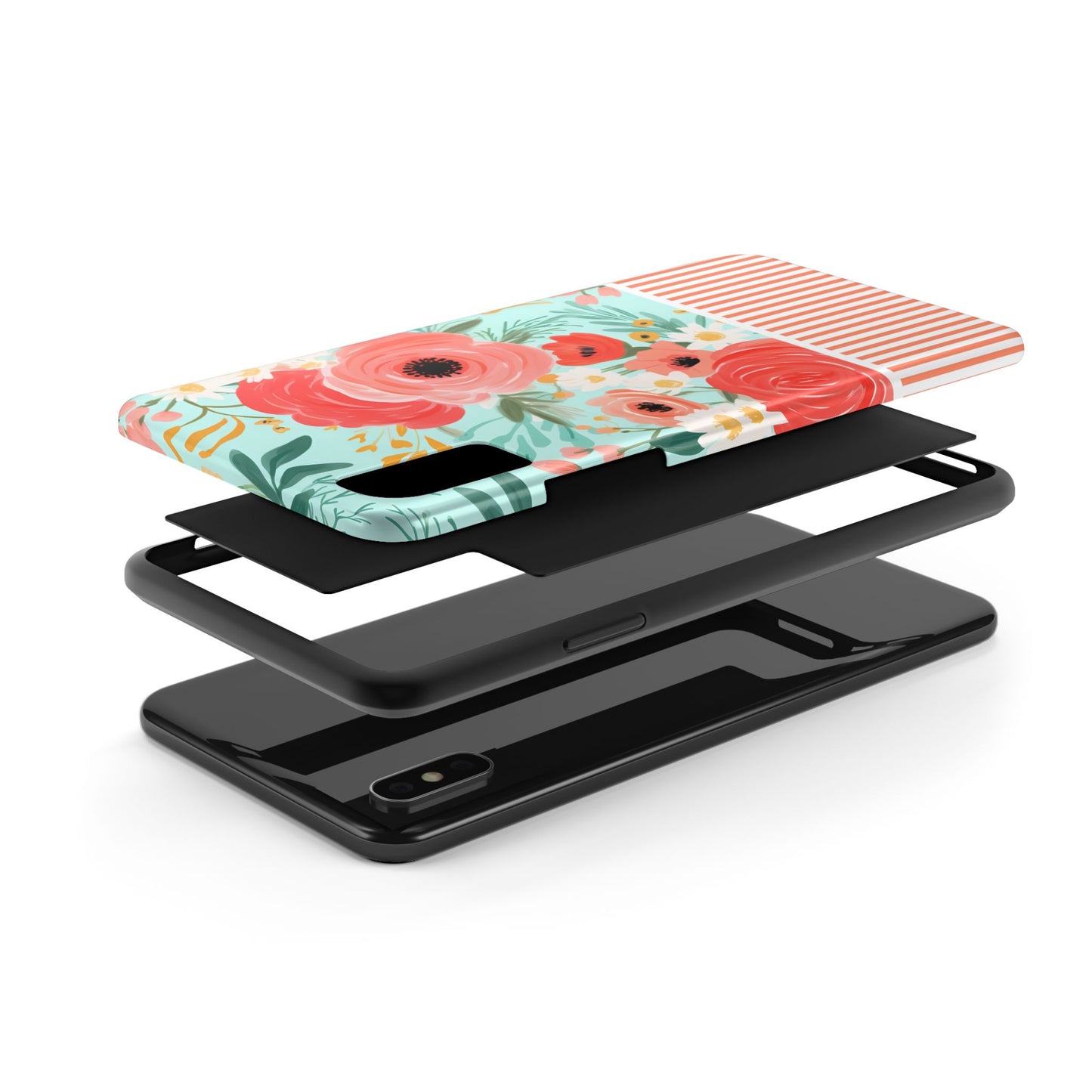 Coral FloralTough Phone Case