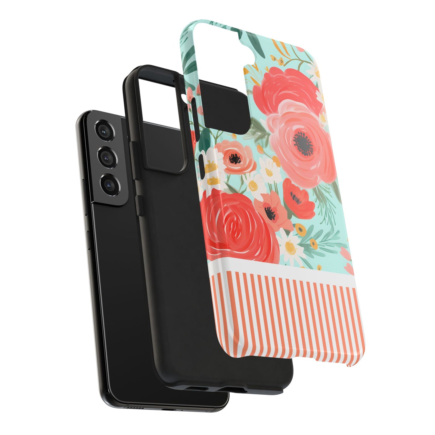 Coral FloralTough Phone Case