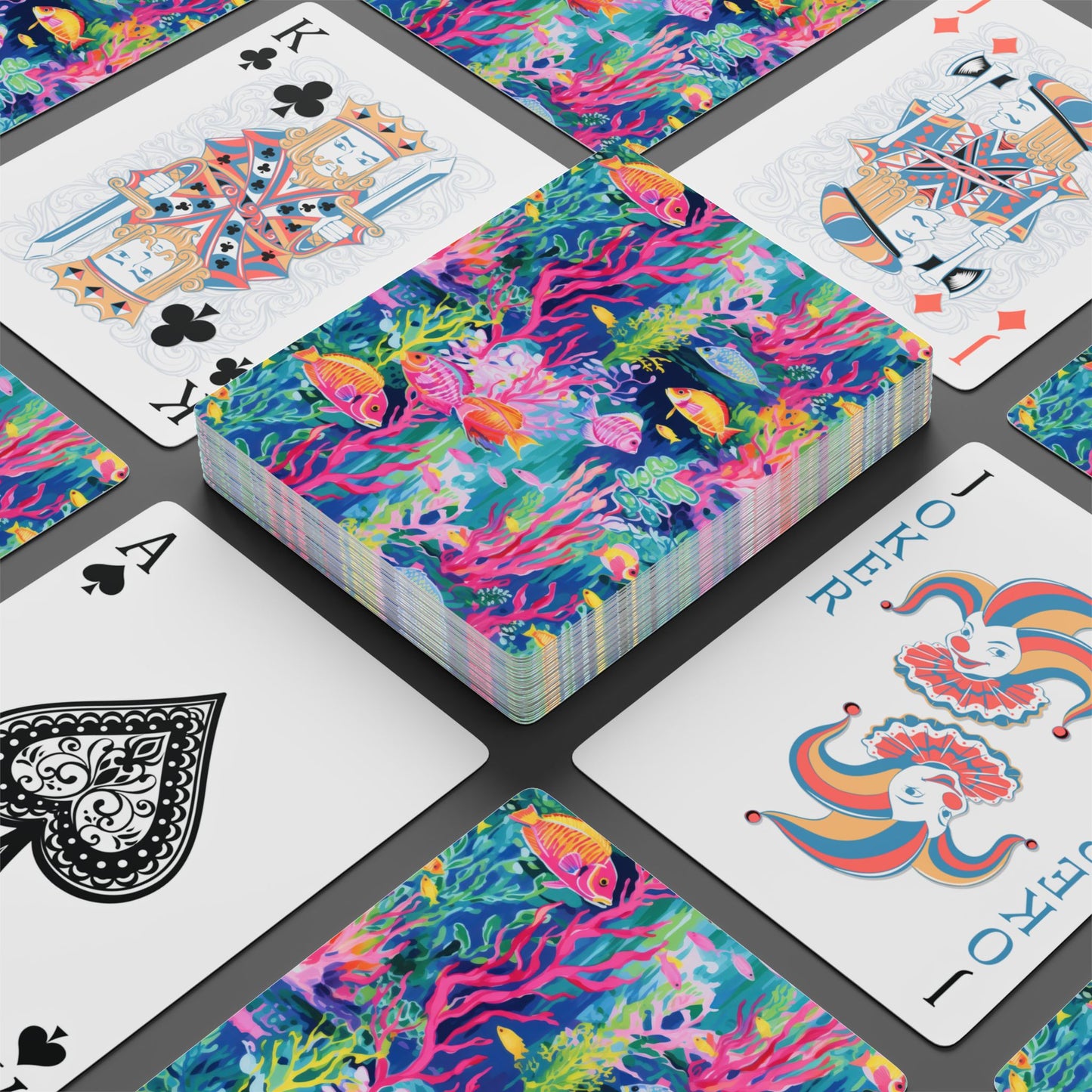 Watercolor Fish Playing Cards