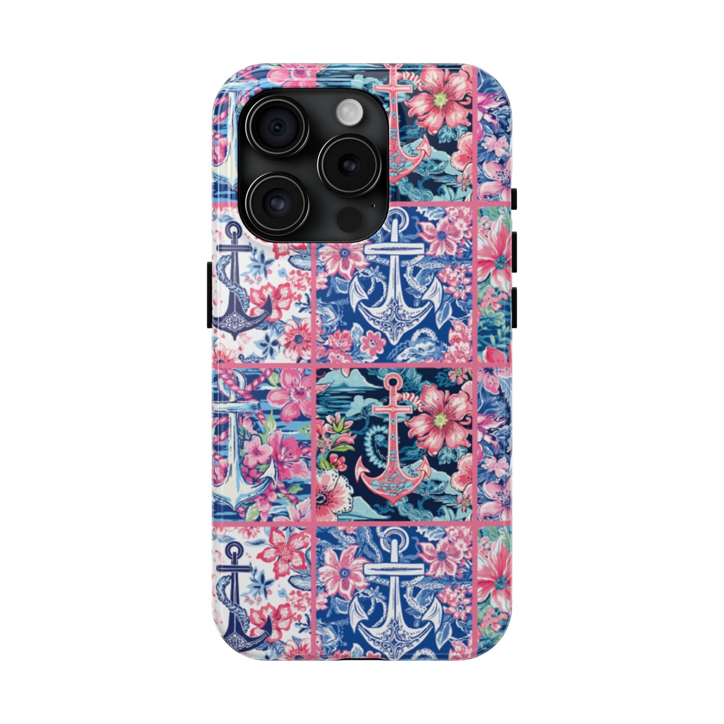 Floral Anchors Tough Phone Case