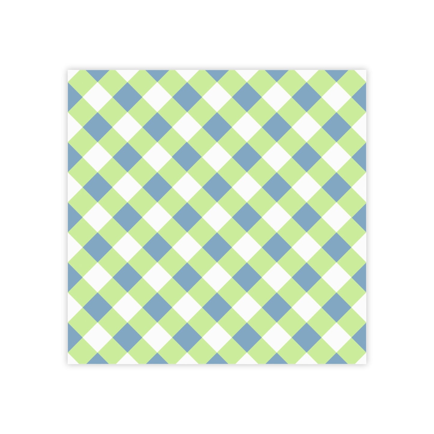Preppy Green and Navy Gingham Post-it® Note Pads