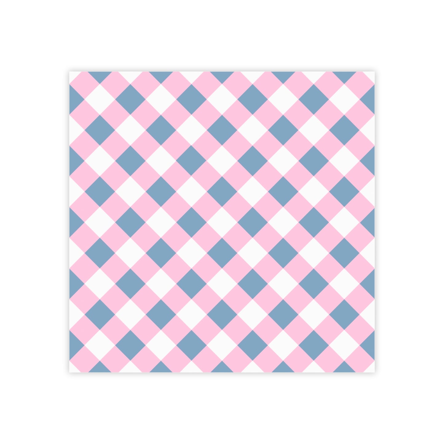 Preppy Pink and Navy Gingham Post-it® Note Pads