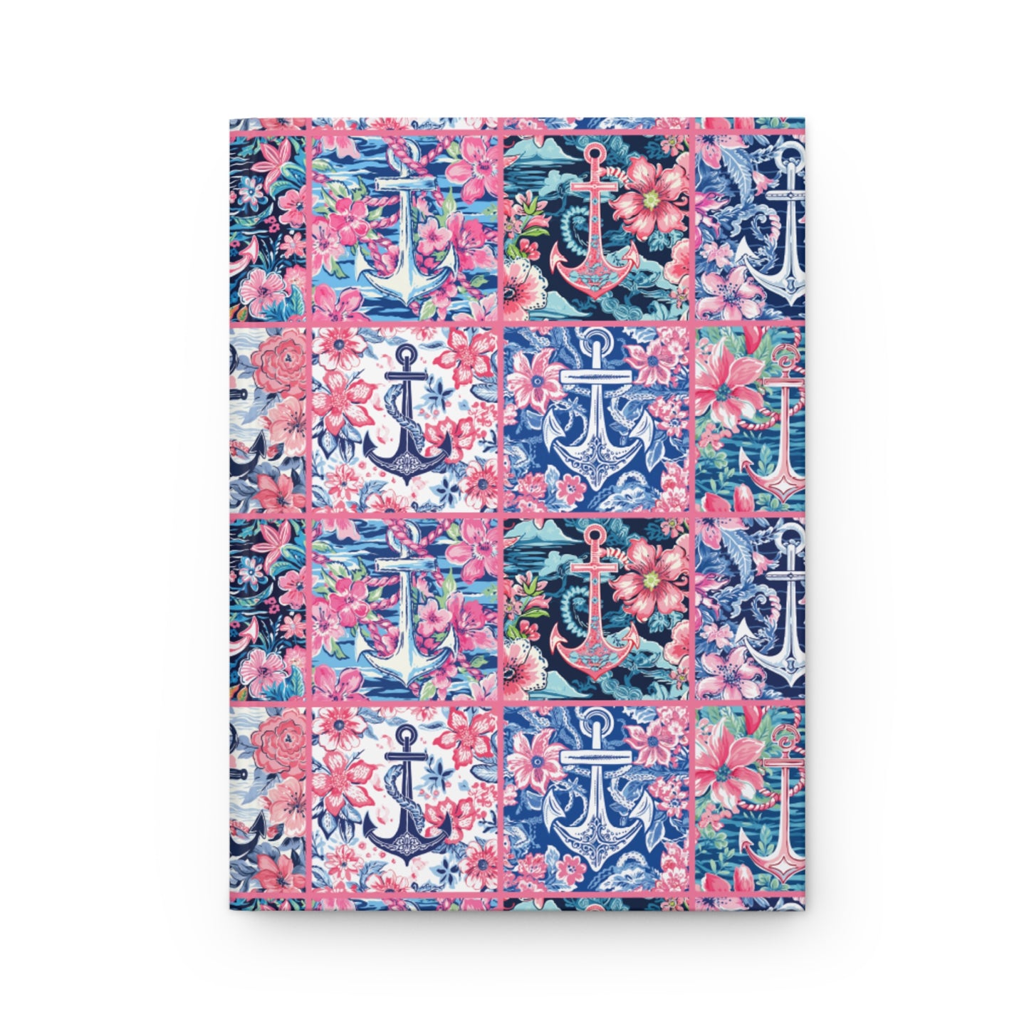 Floral Anchors Hardcover Journal