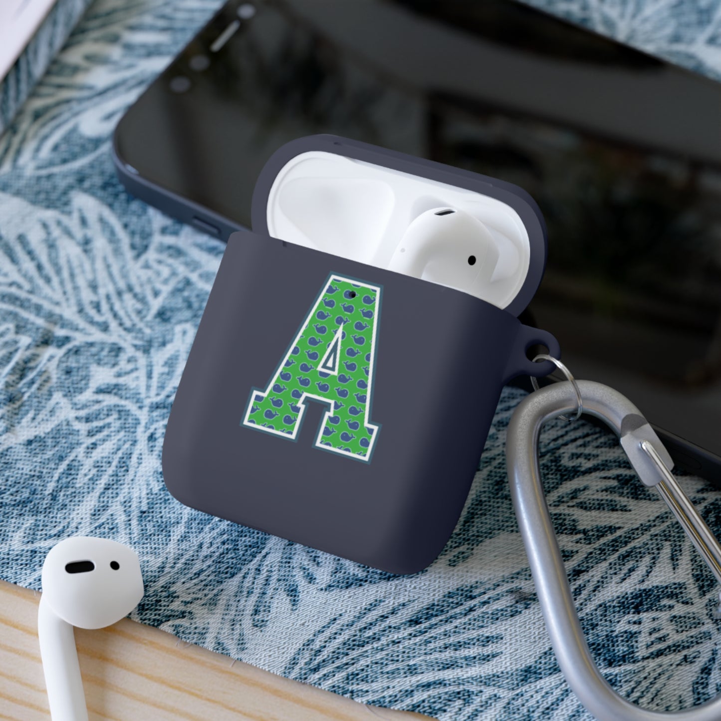Preppy Letter A AirPods Case Cover
