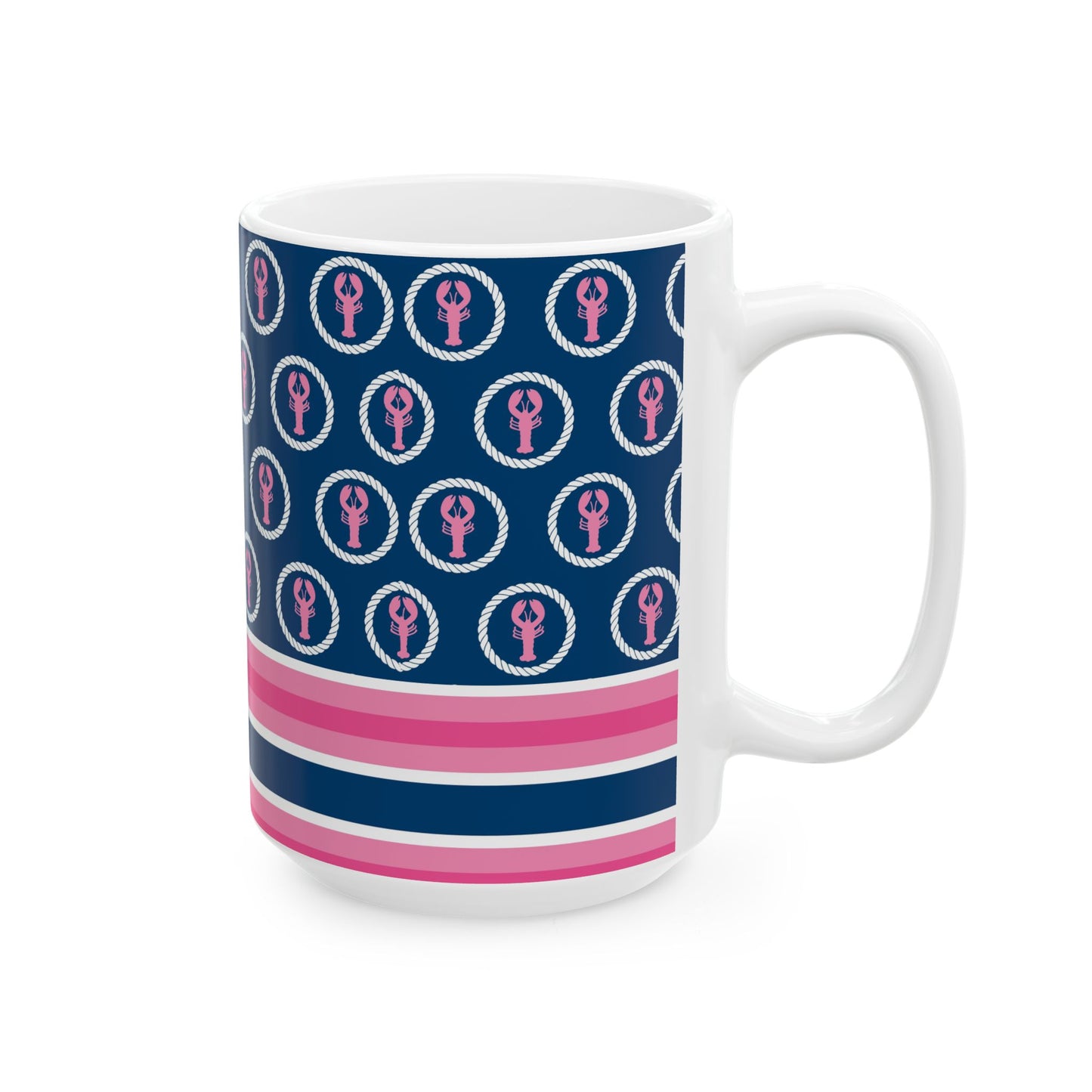 Preppy Lobsters Ceramic Mug