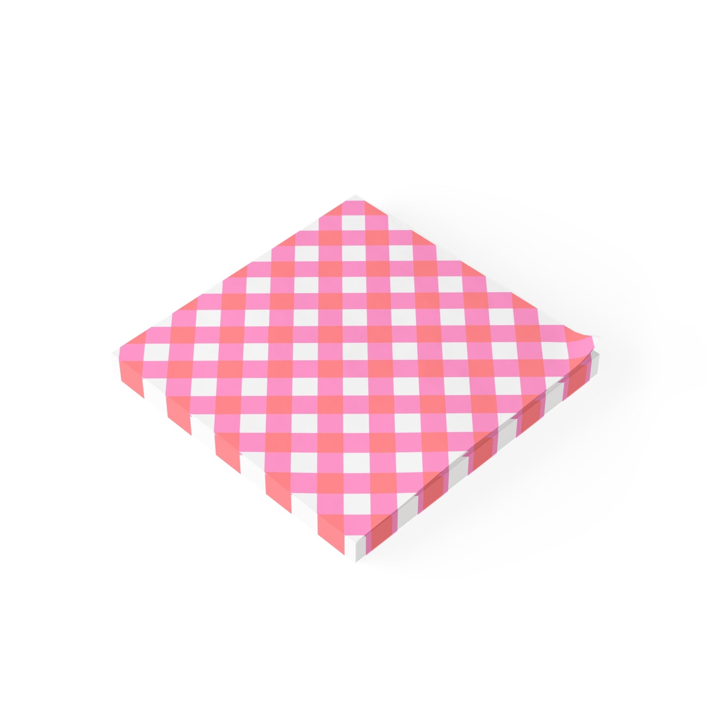 Preppy Pink and Red Gingham Post-it® Note Pads