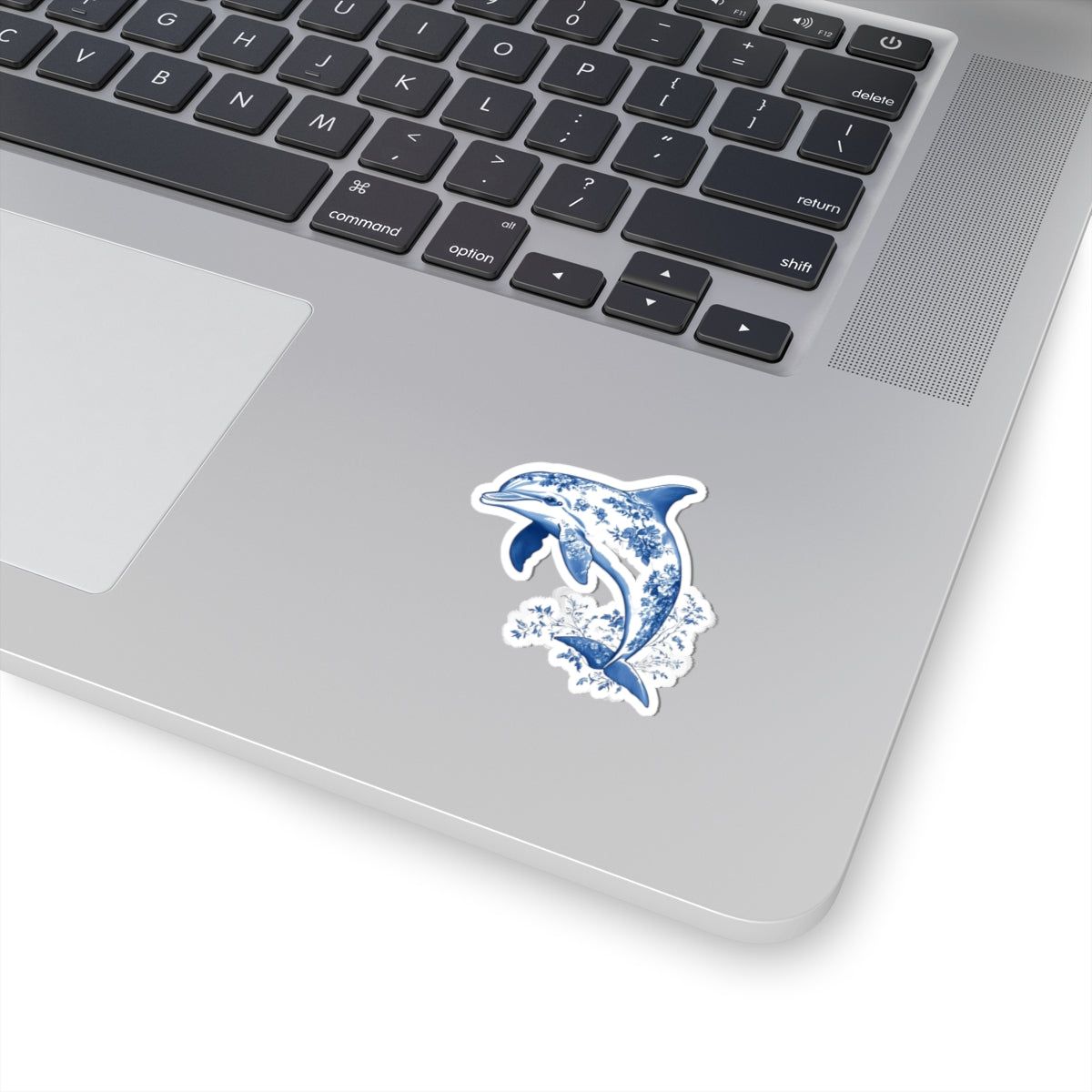 Whimsical Dolphin Kiss-Cut Sticker