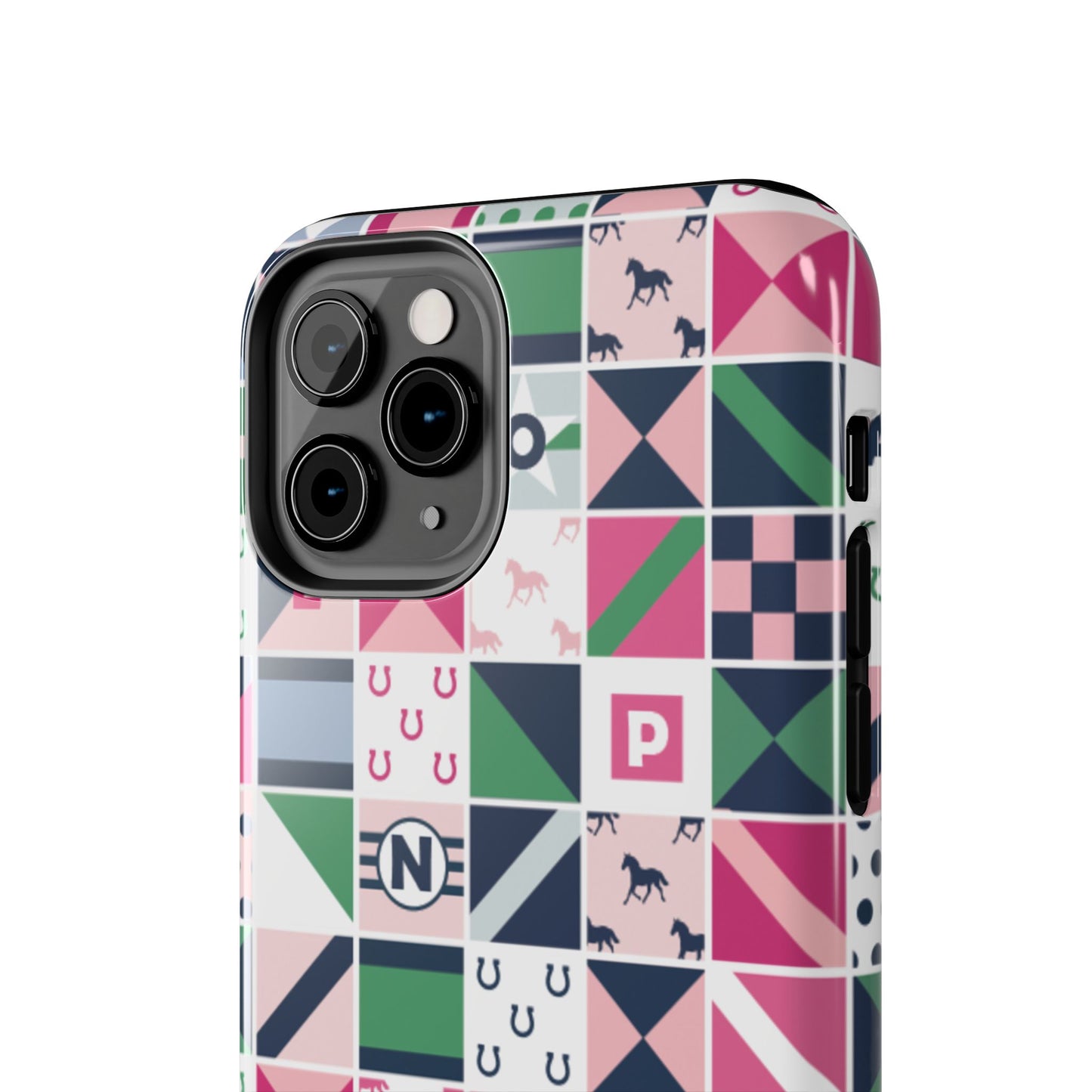 Equestrian Patchwork Tough Phone Case