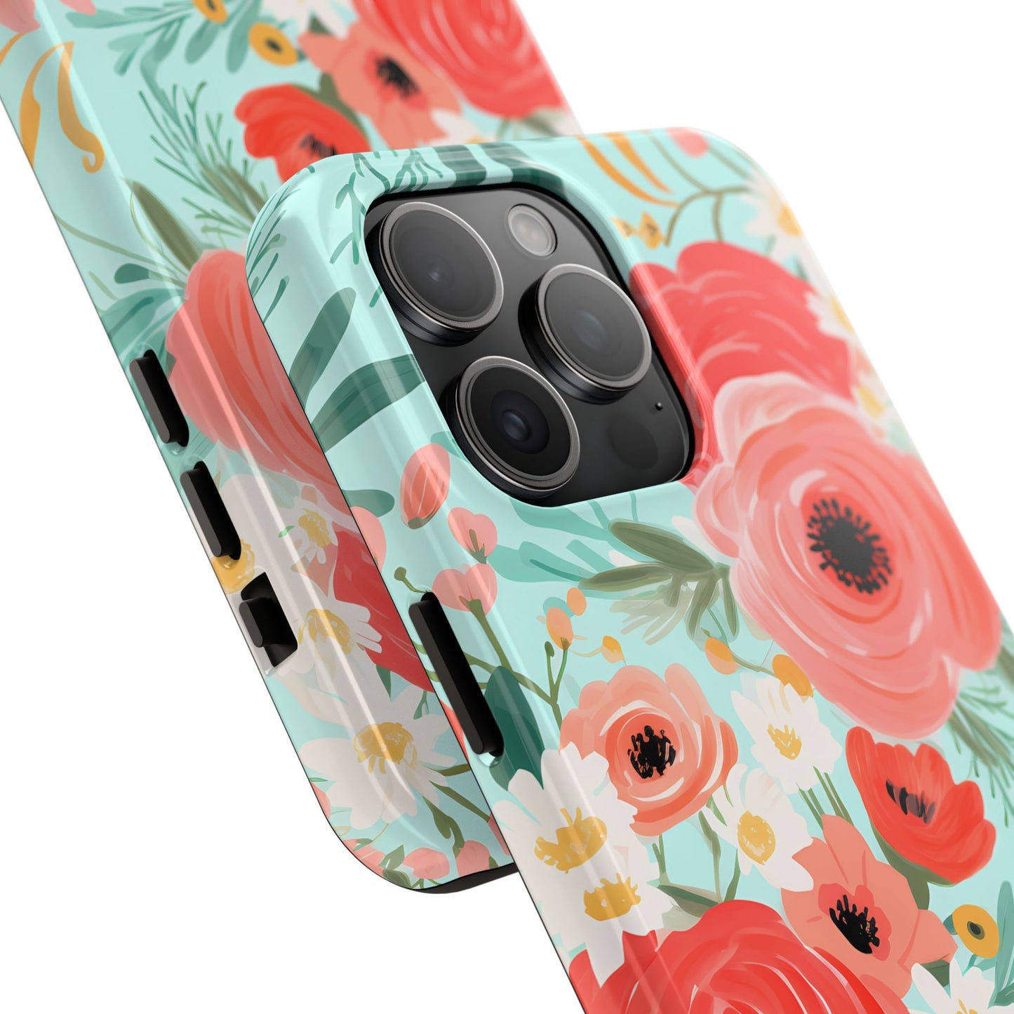 Coral FloralTough Phone Case