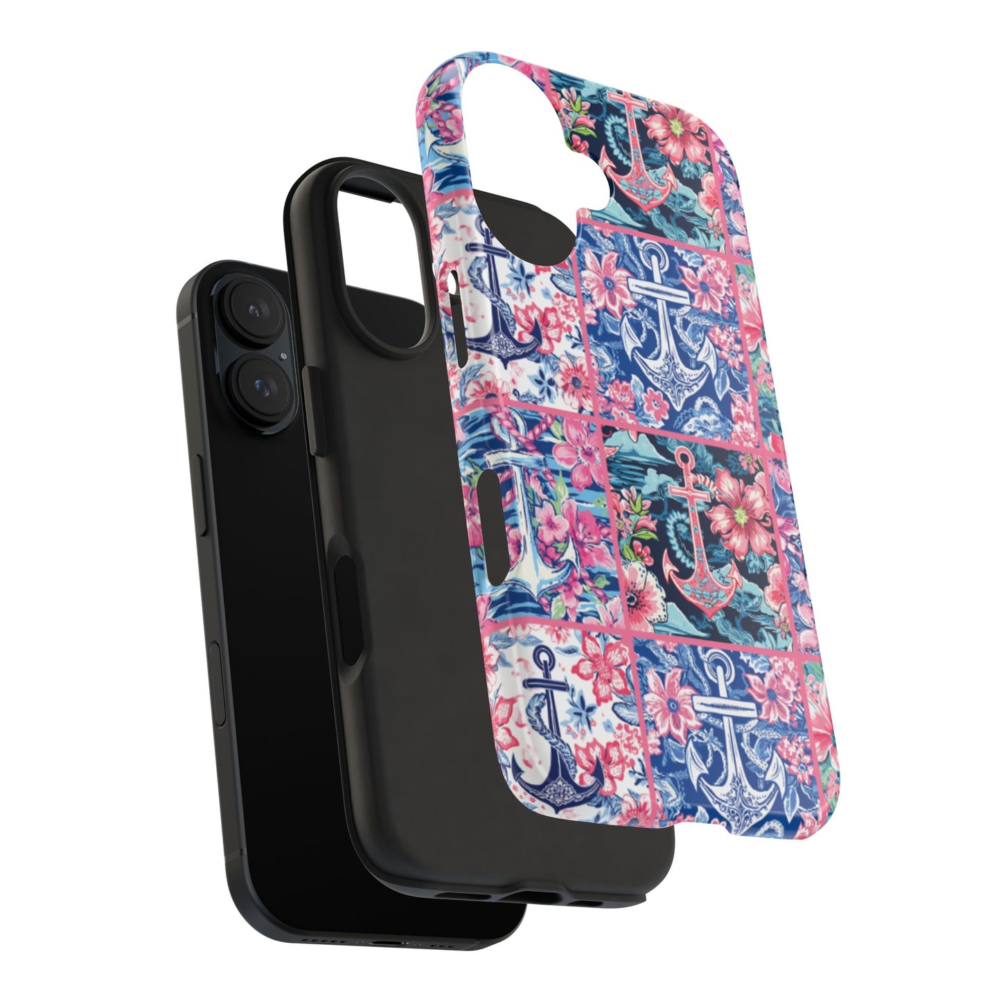 Floral Anchors Tough Phone Case