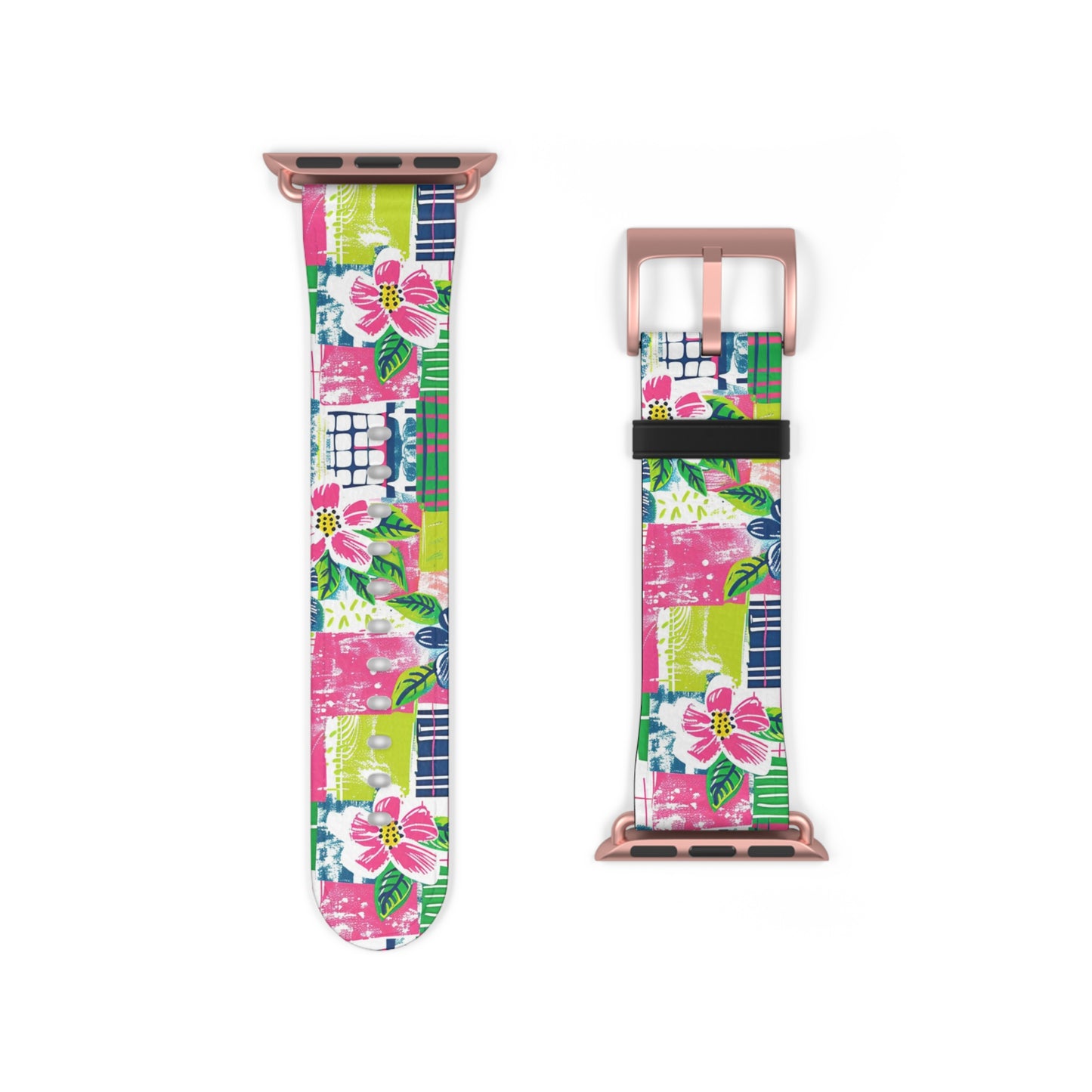 Tropical Madras Watch Band