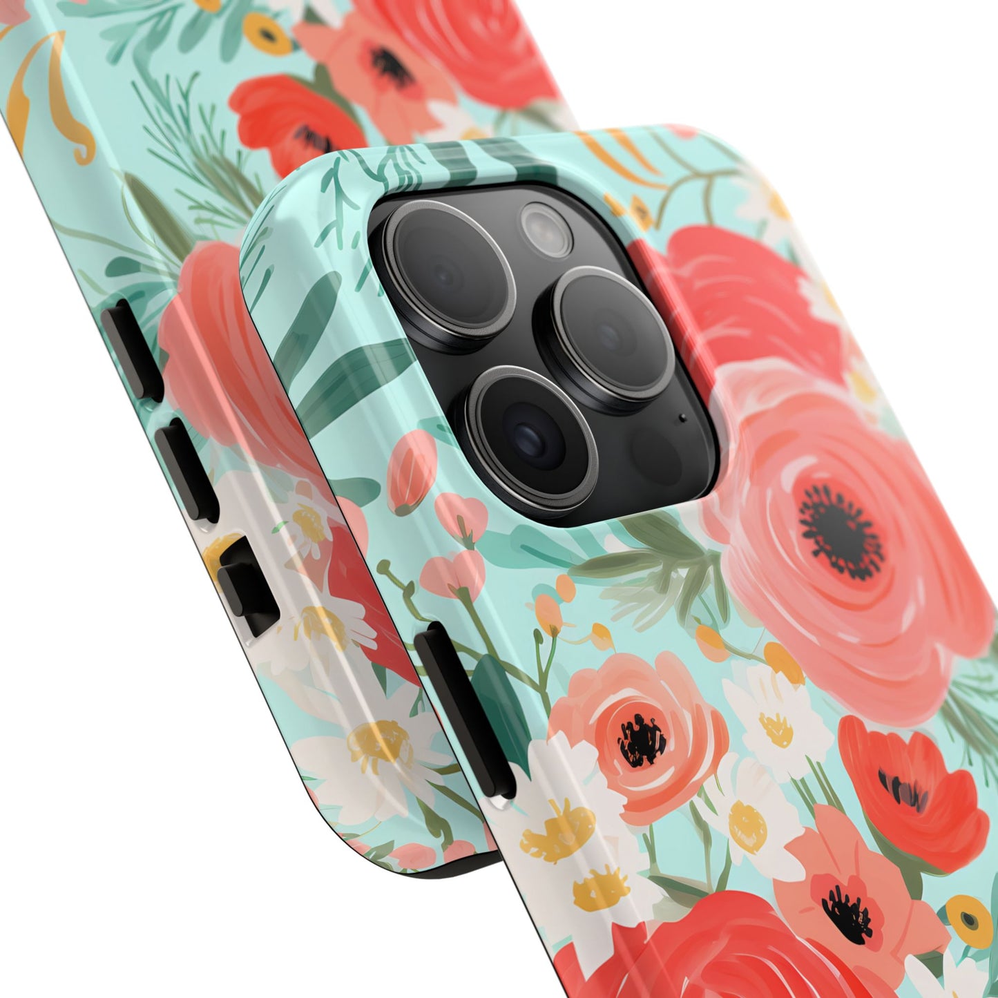 Coral FloralTough Phone Case