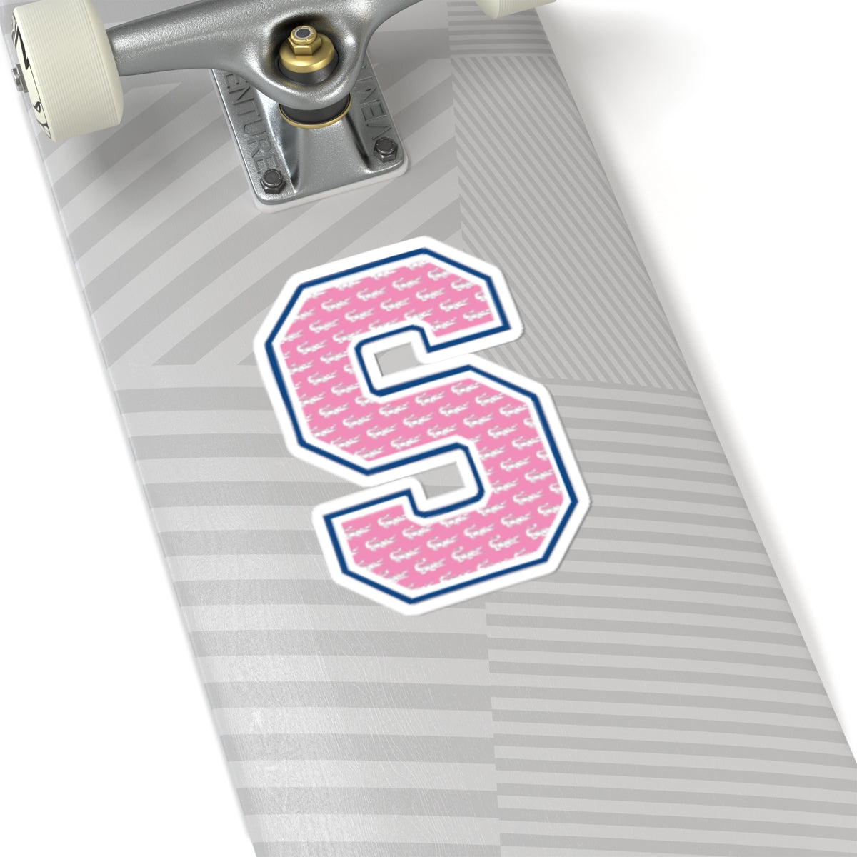 Preppy Letter S Kiss Cut Sticker