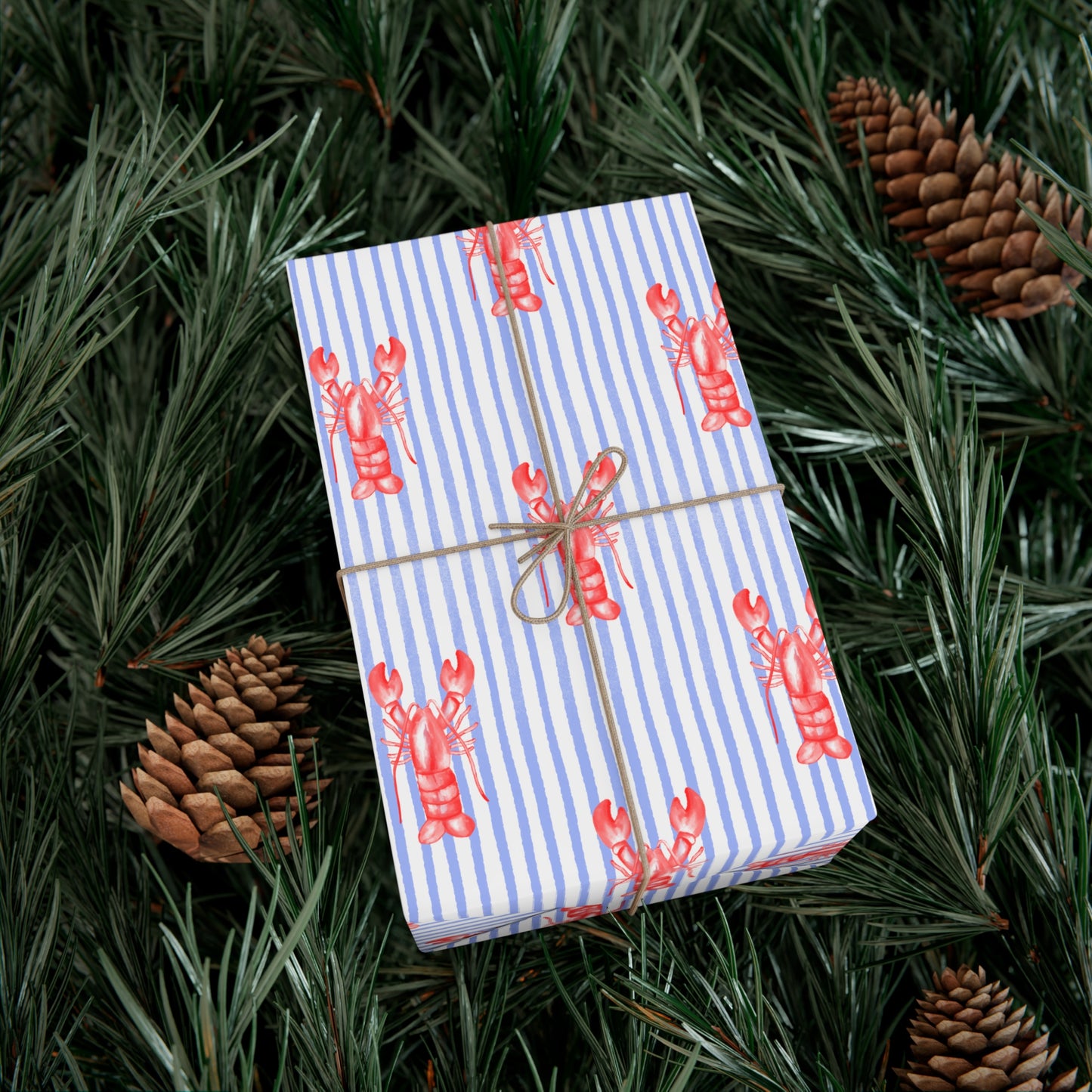 Lobster Print Gift Wrap