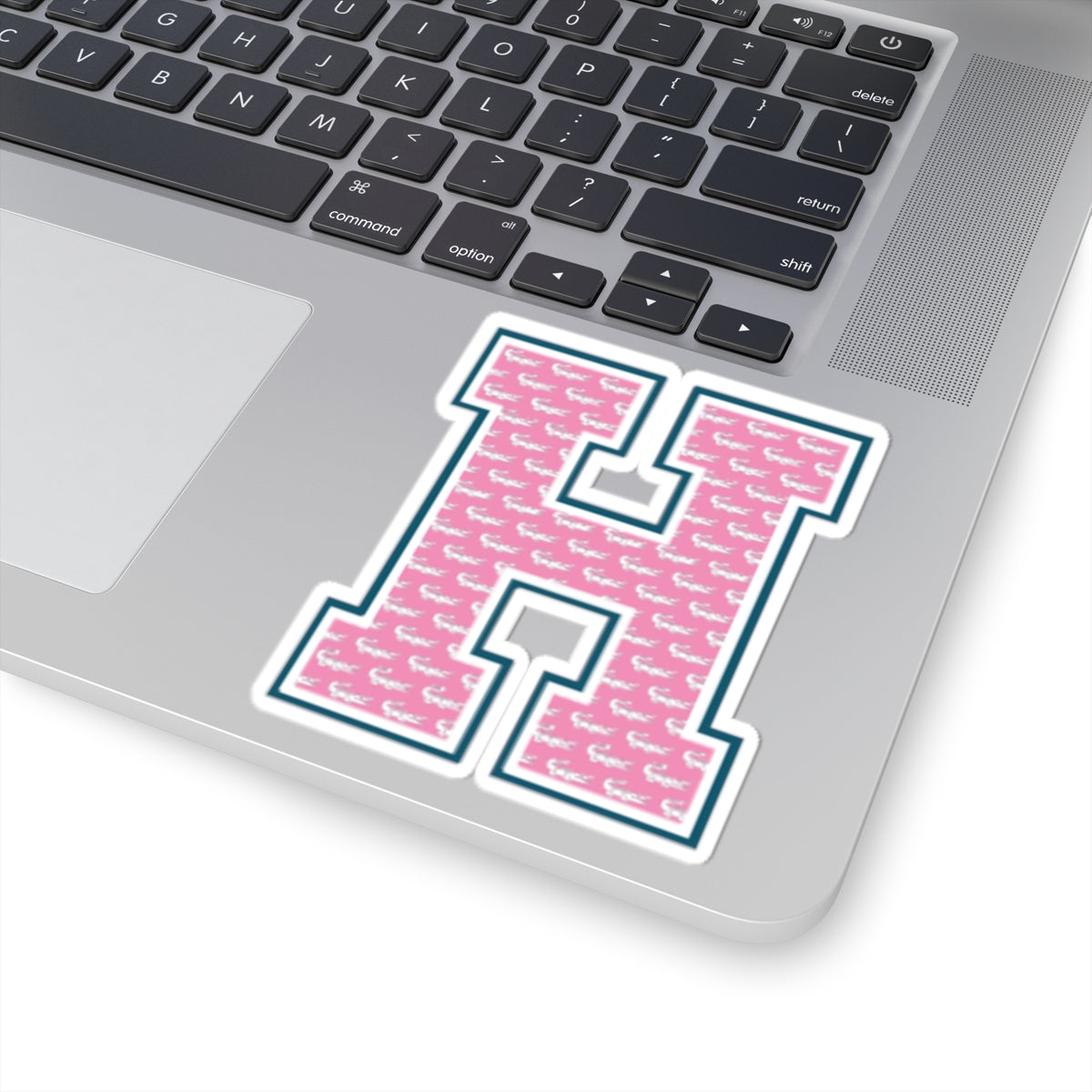 Preppy Letter H Kiss Cut Sticker