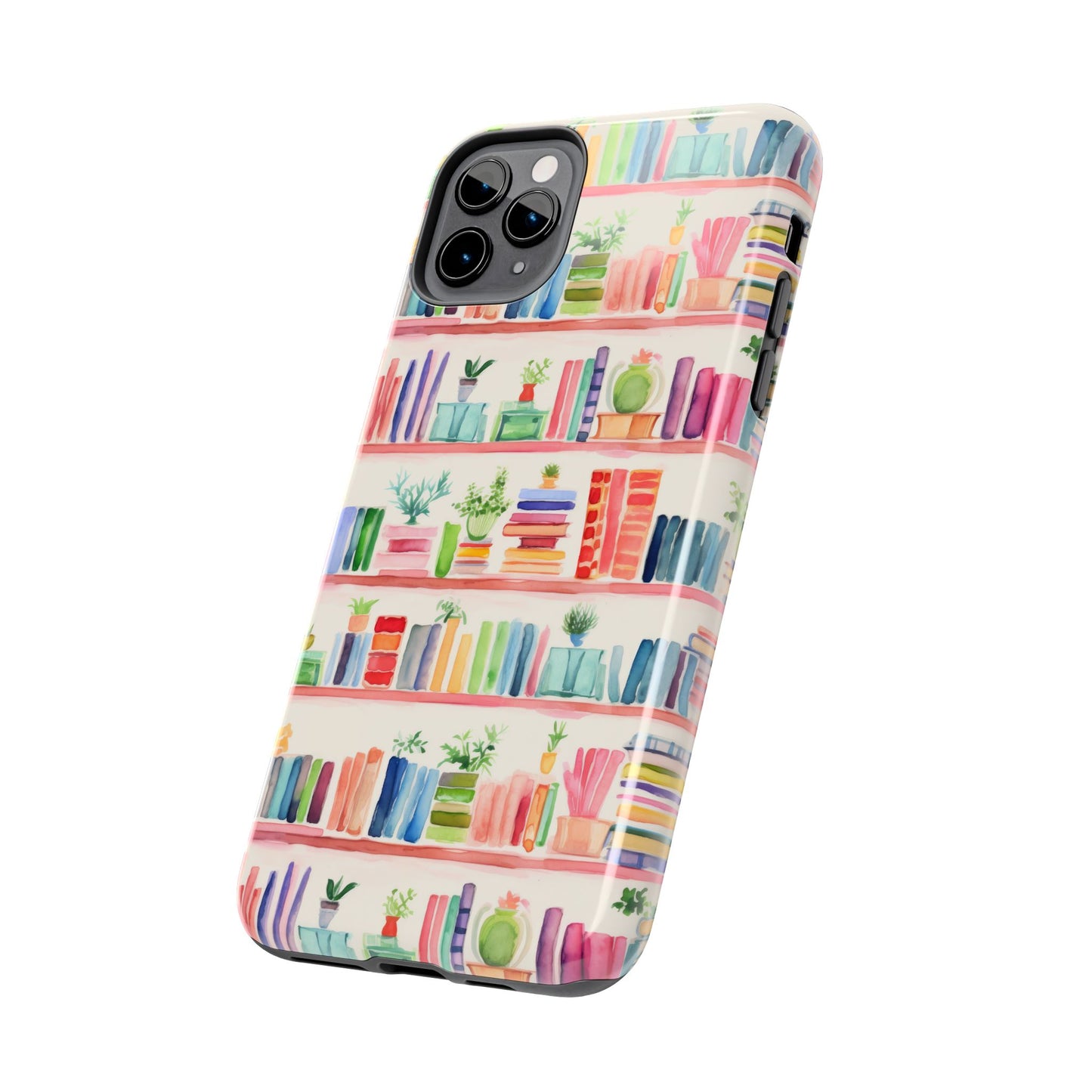 Colorful Bookshelf Tough Phone Cases