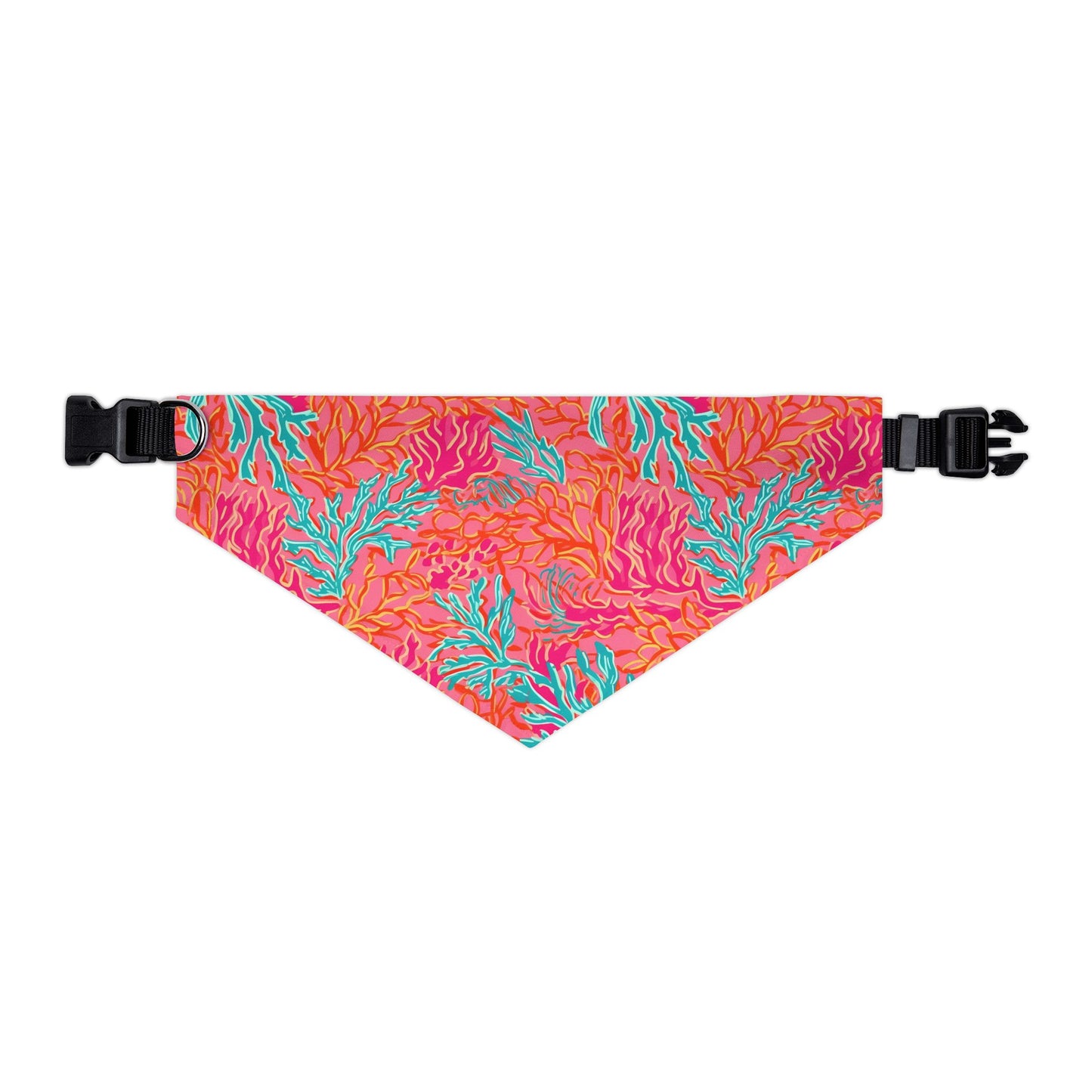 Coral Pet Bandana Collar