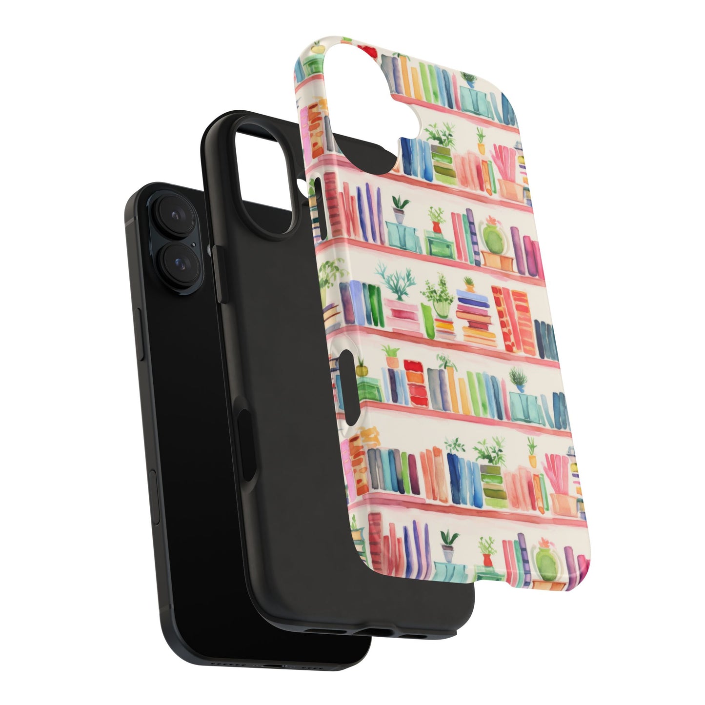 Colorful Bookshelf Tough Phone Cases
