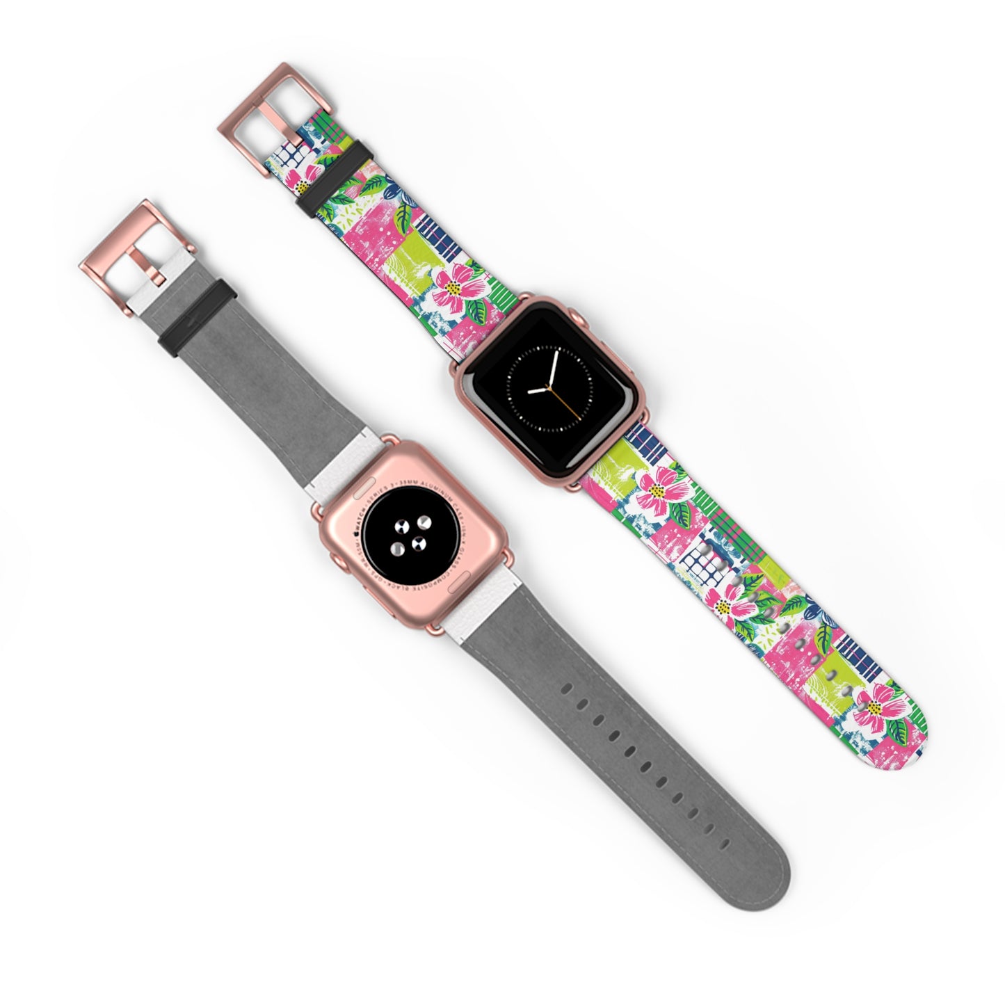 Tropical Madras Watch Band