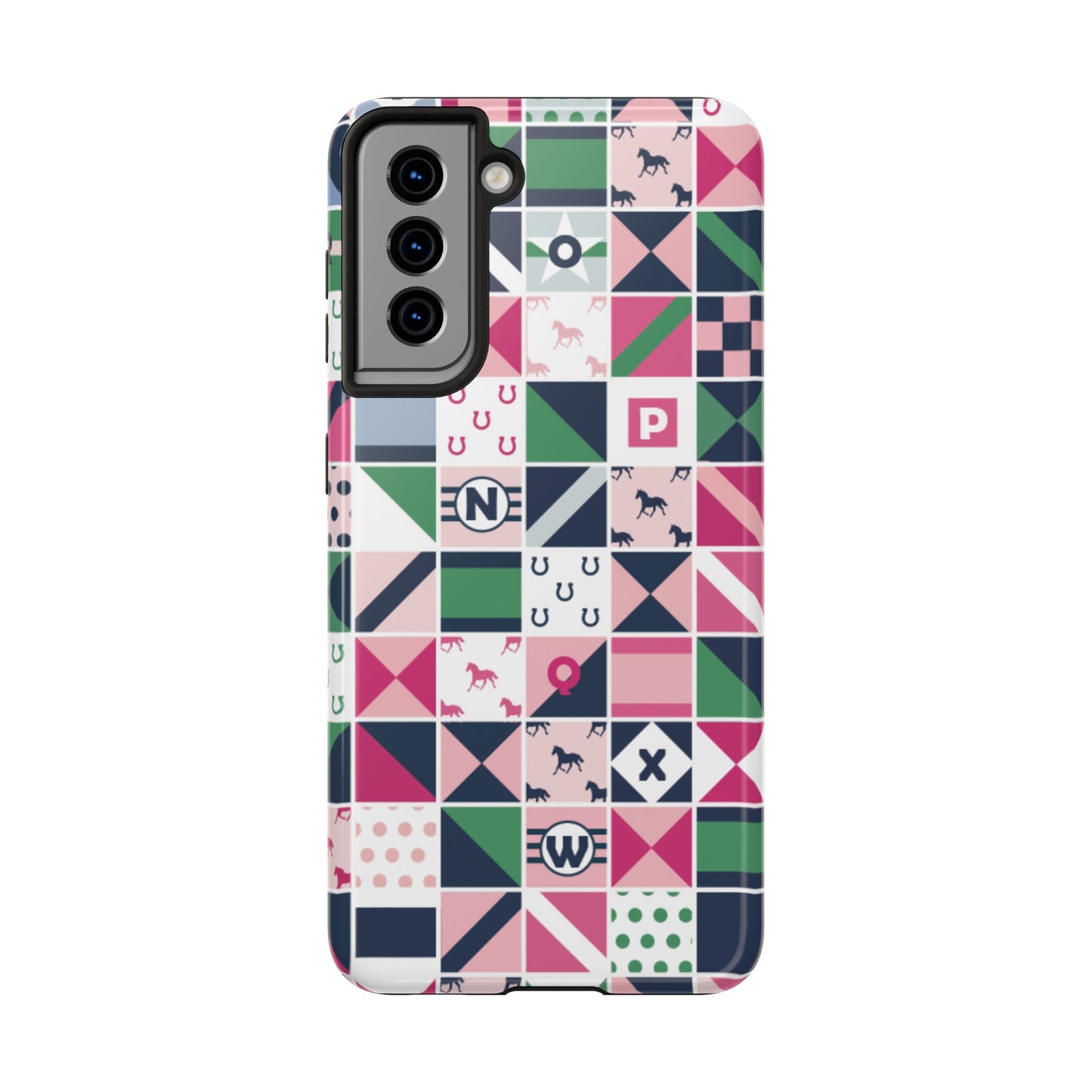 Equestrian Patchwork Tough Phone Case