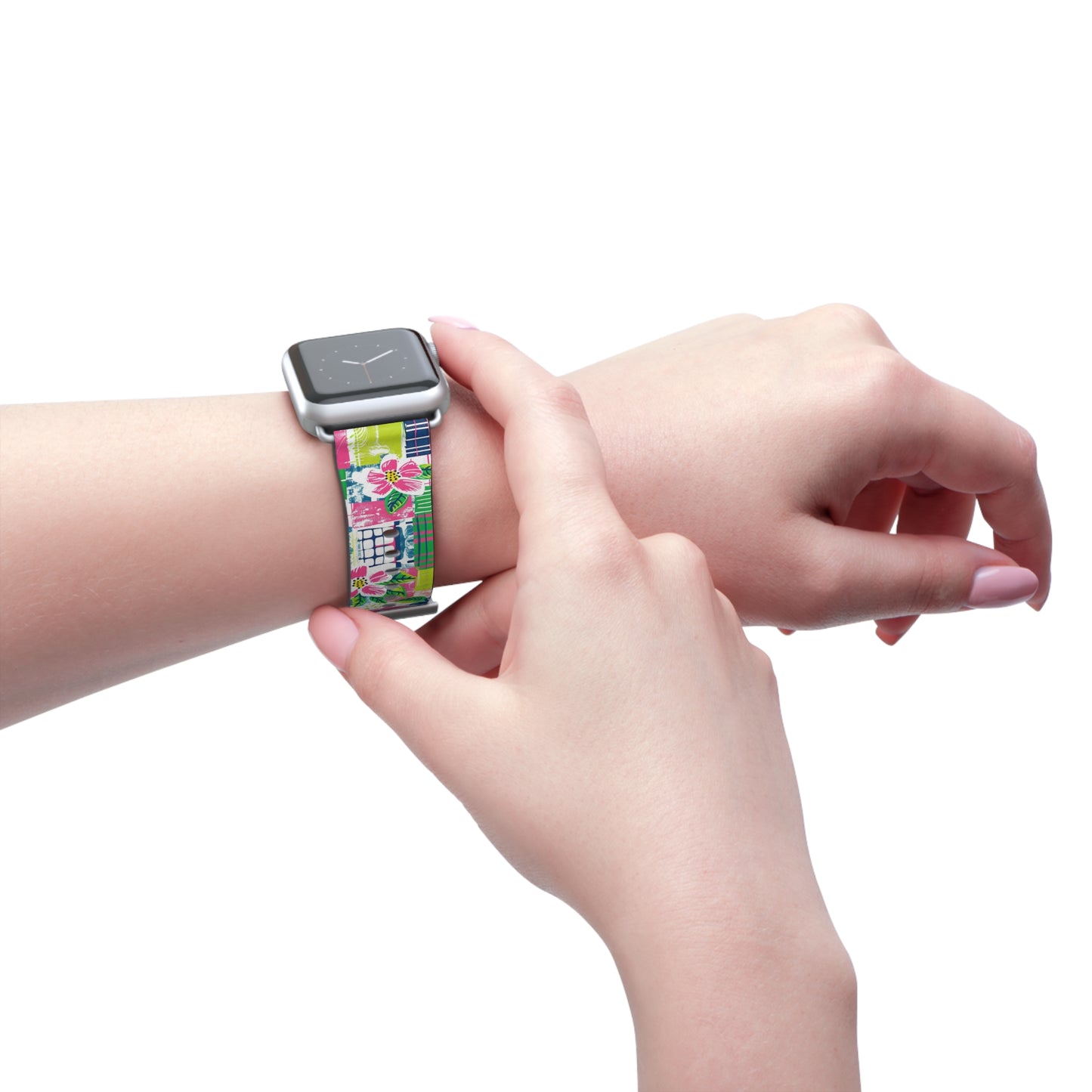 Tropical Madras Watch Band