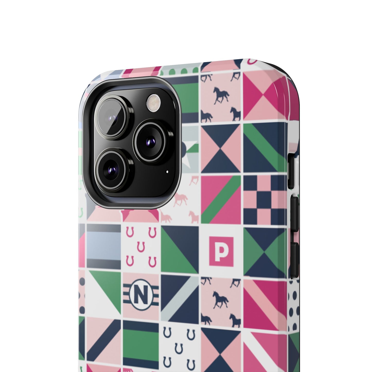 Equestrian Patchwork Tough Phone Case