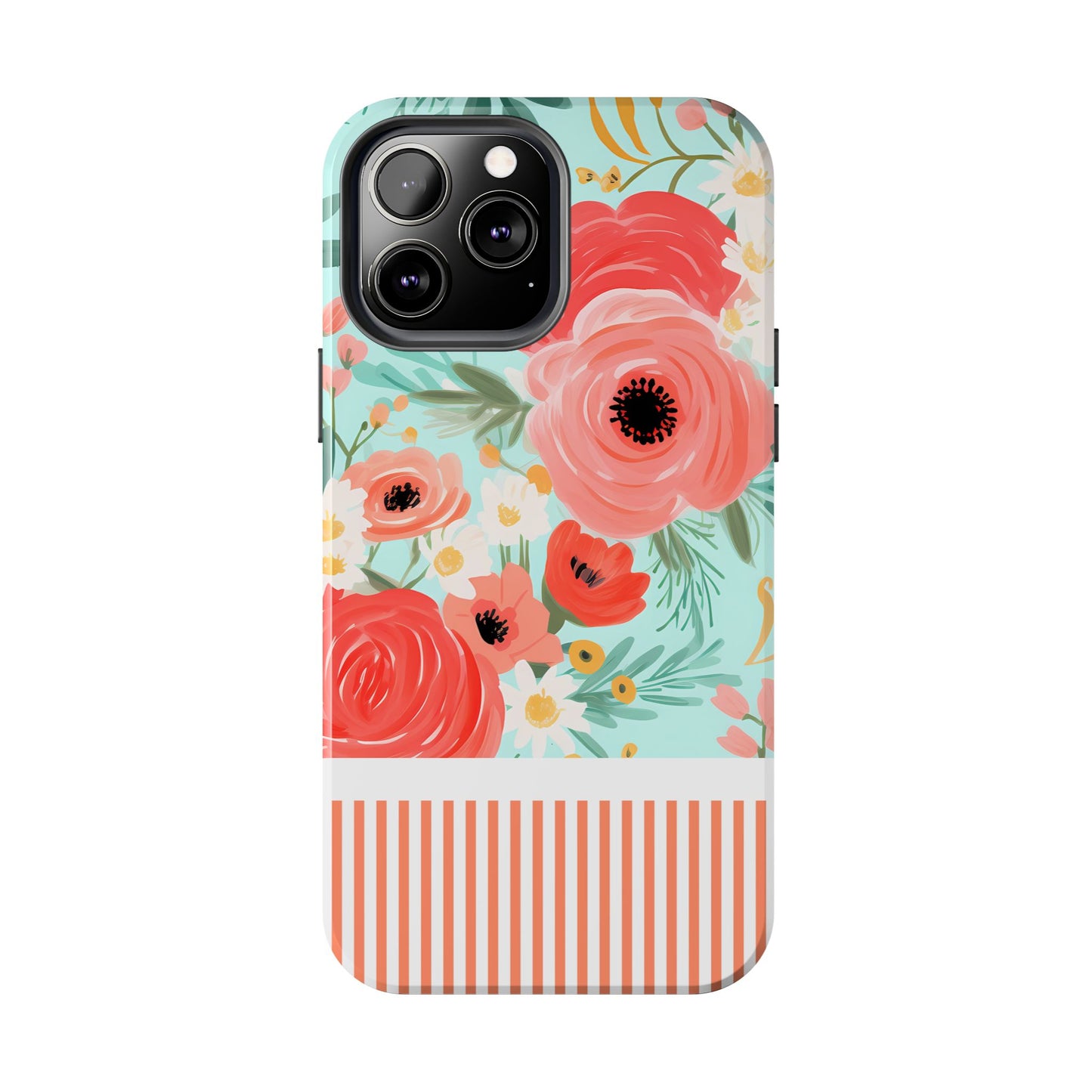 Coral FloralTough Phone Case