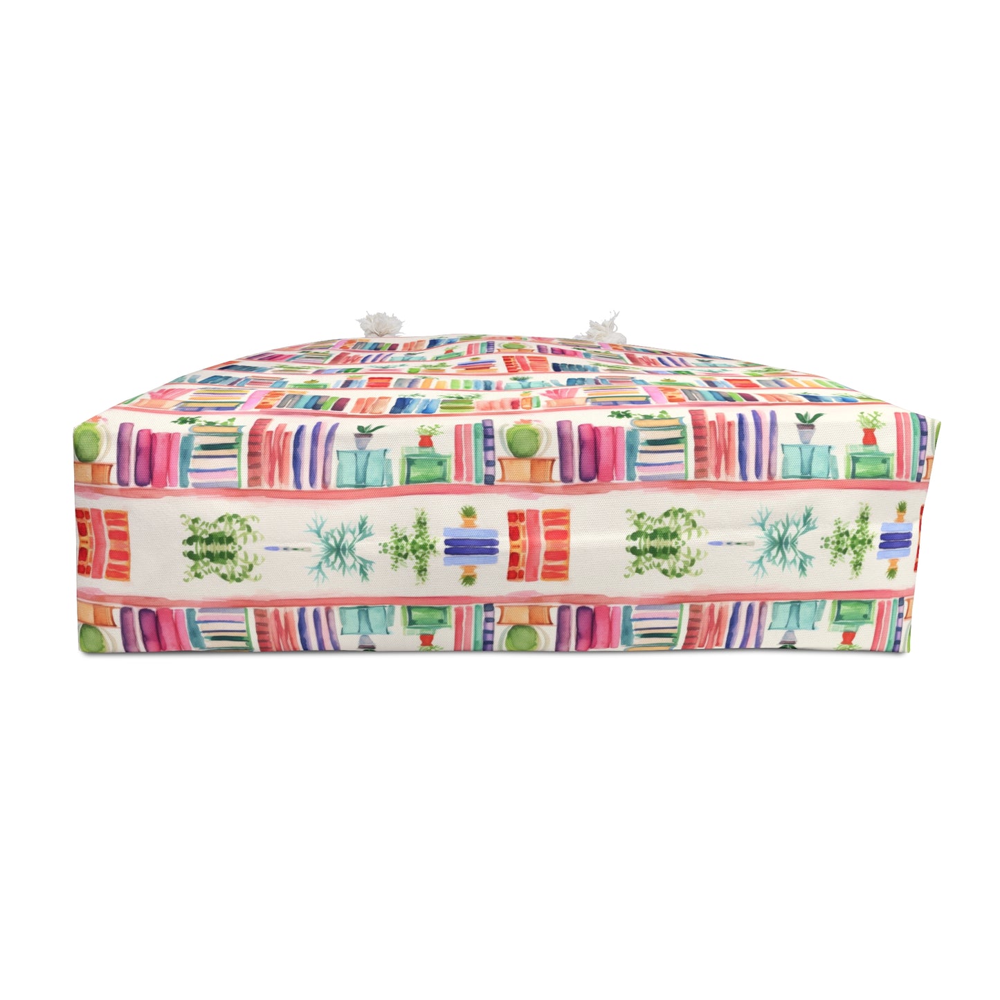 Watercolor Bookshelves Weekender Bag