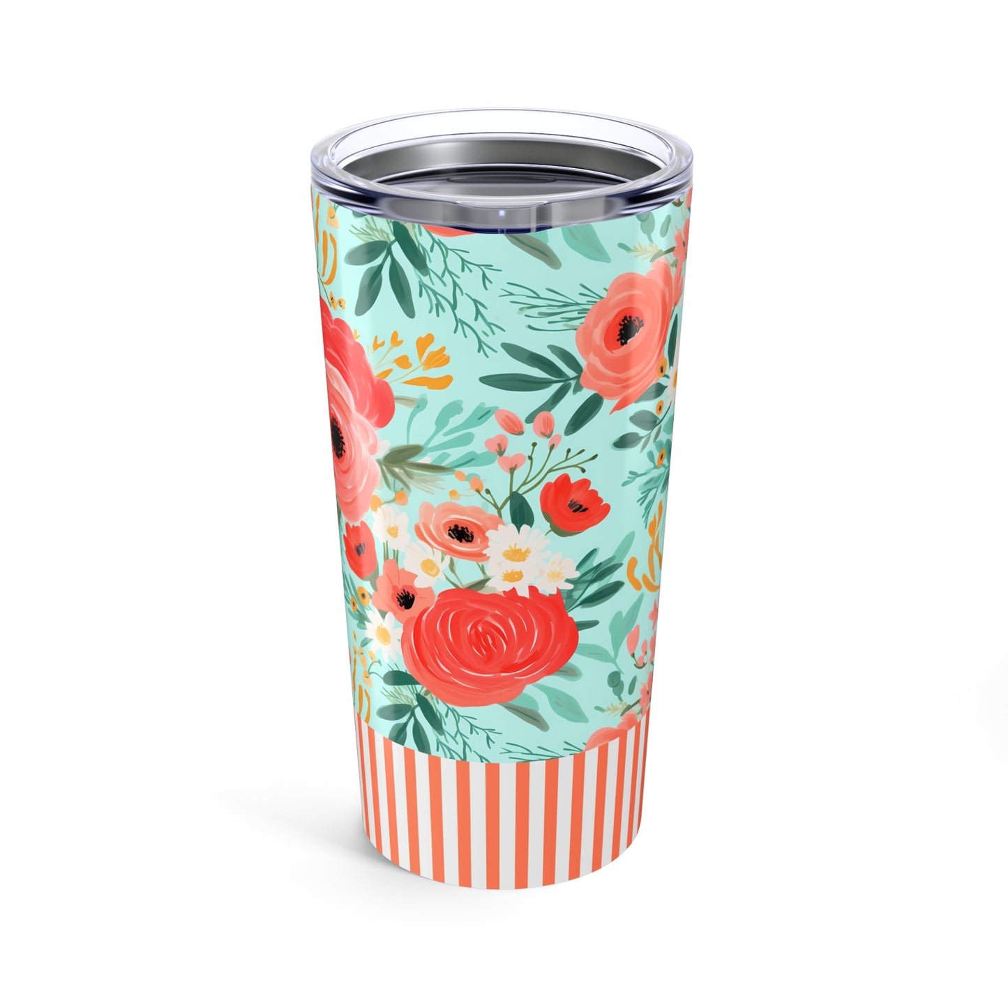 Coral Floral 20oz Tumbler