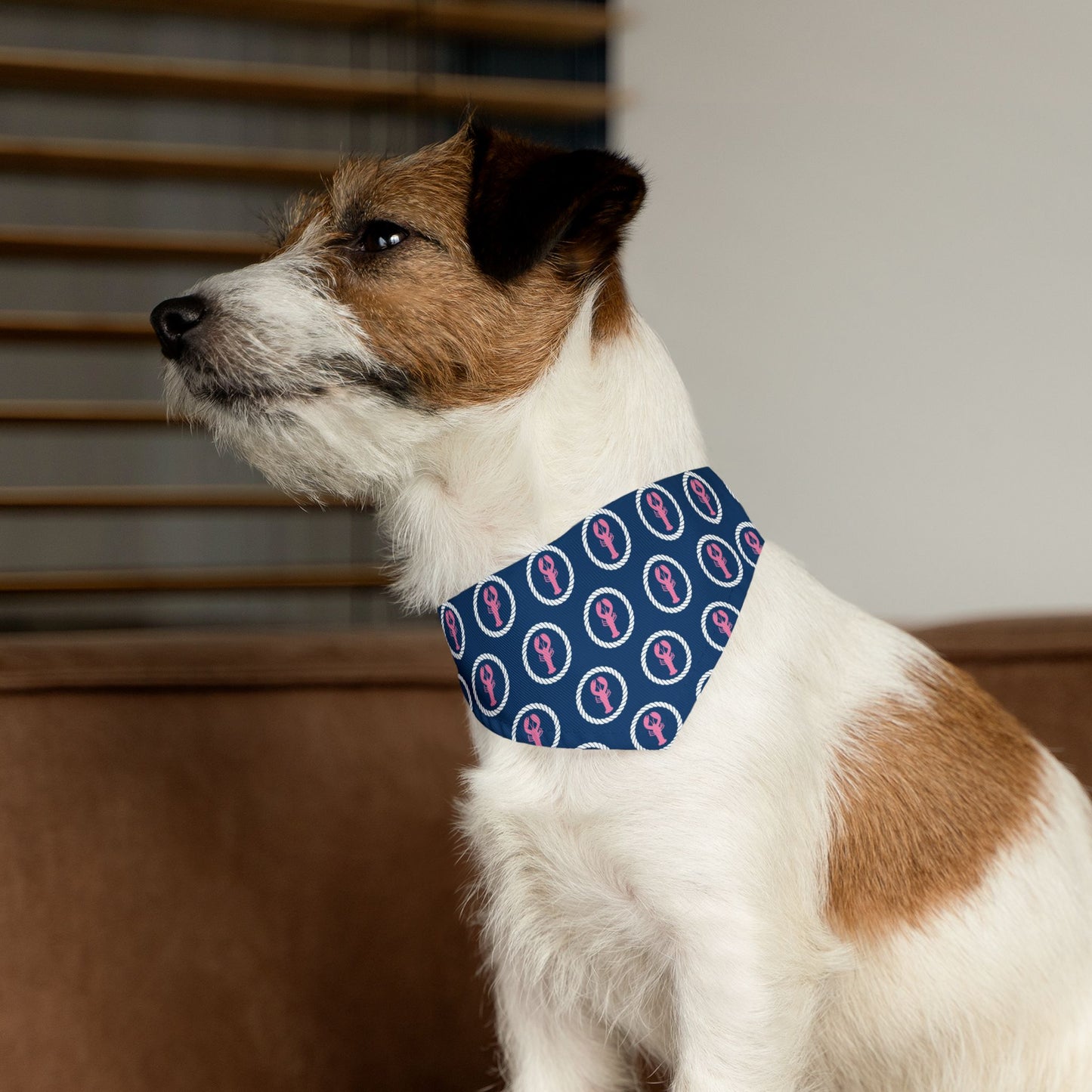 Preppy Lobster Pet Bandana Collar